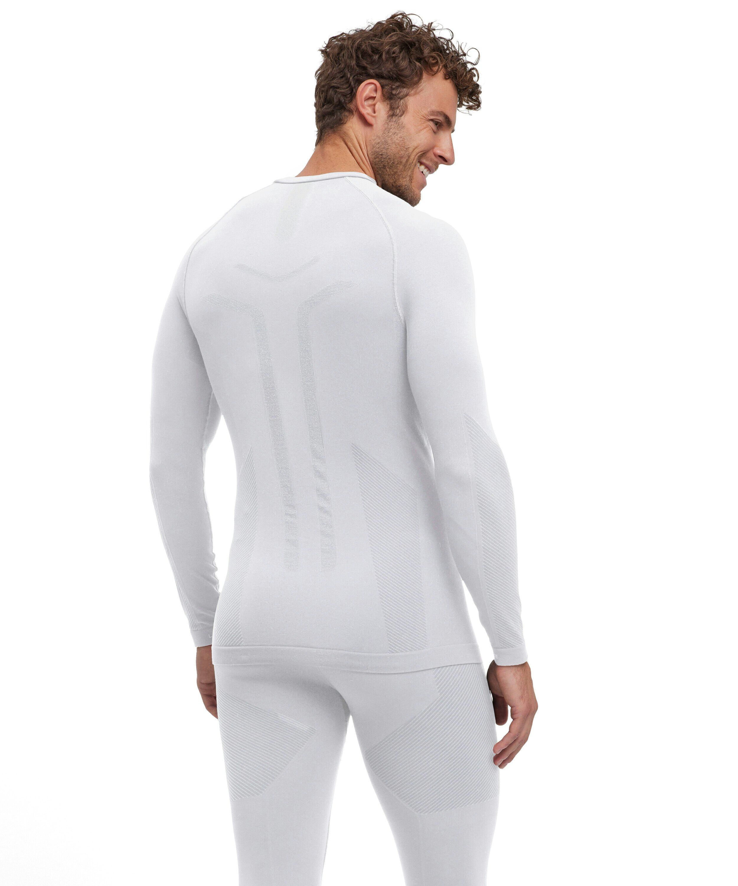 FALKE heren shirt met lange mouw Warm, thermoshirt, wit (white)