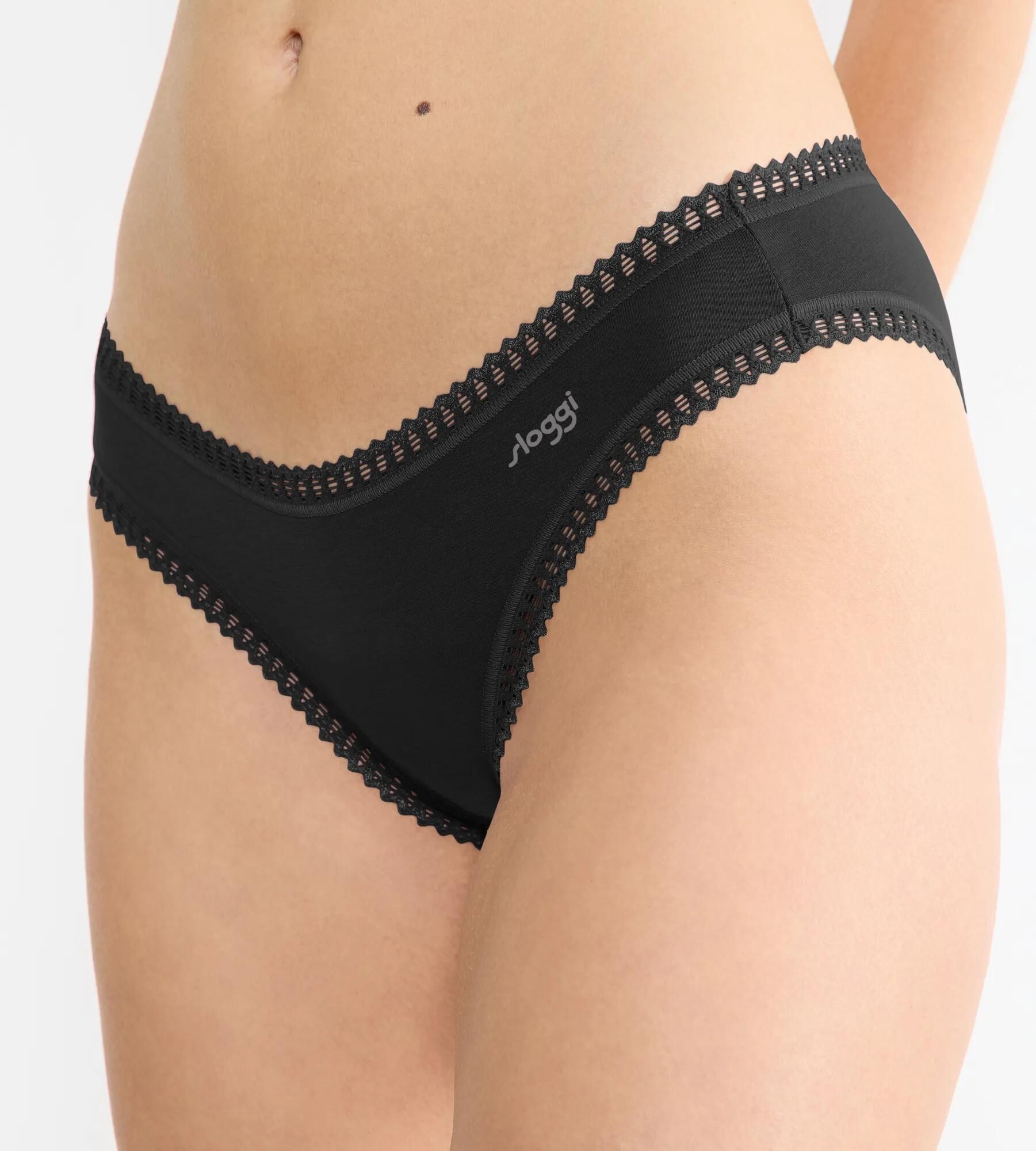 Sloggi Women GO Crush Mini (3-pack), dames slip, zwart