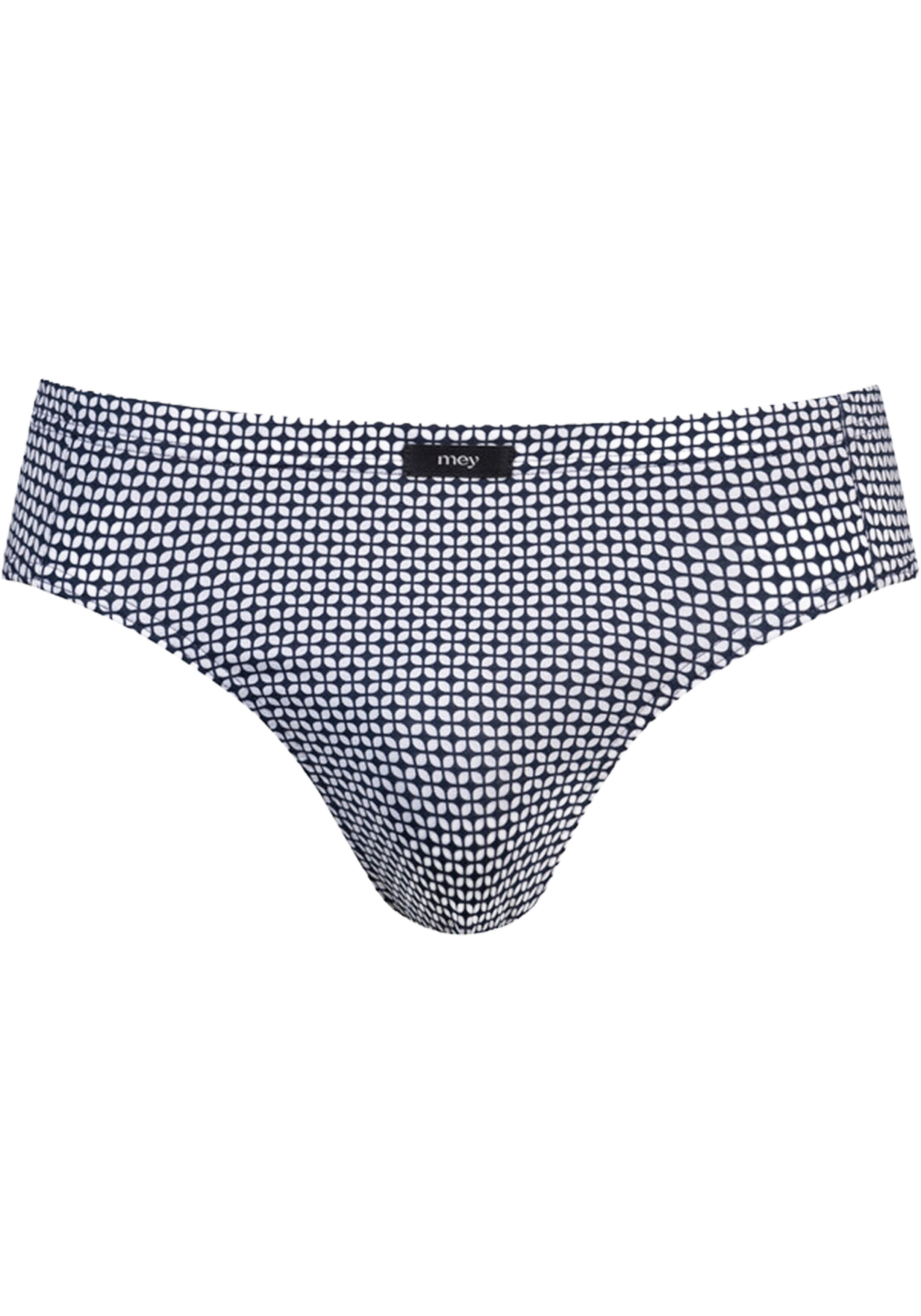 Mey heren jazz pants Blue Geo, slip, donkerblauw