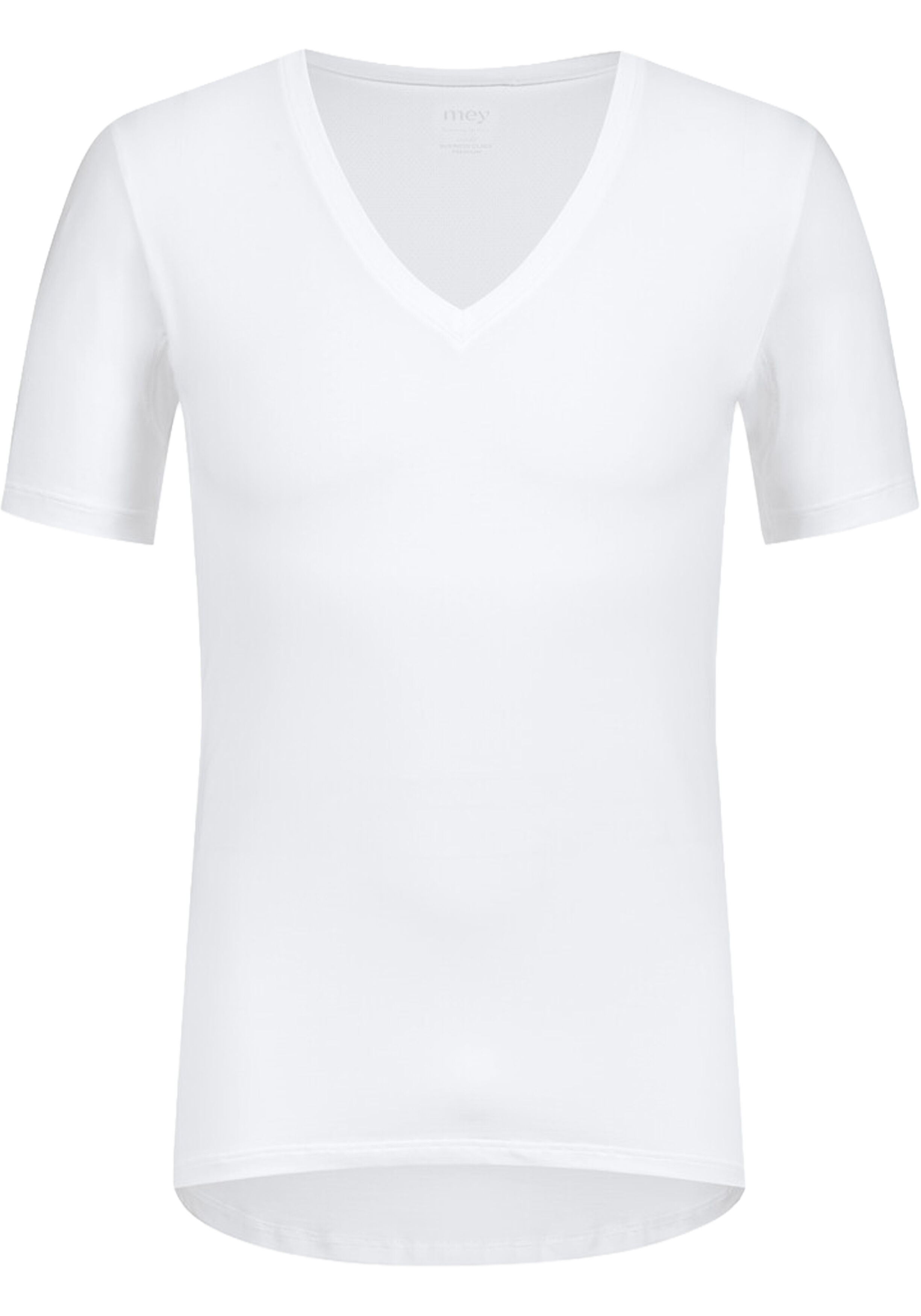 Mey heren v- neck shirt Business Class Premium, T-shirt met V-hals, wit