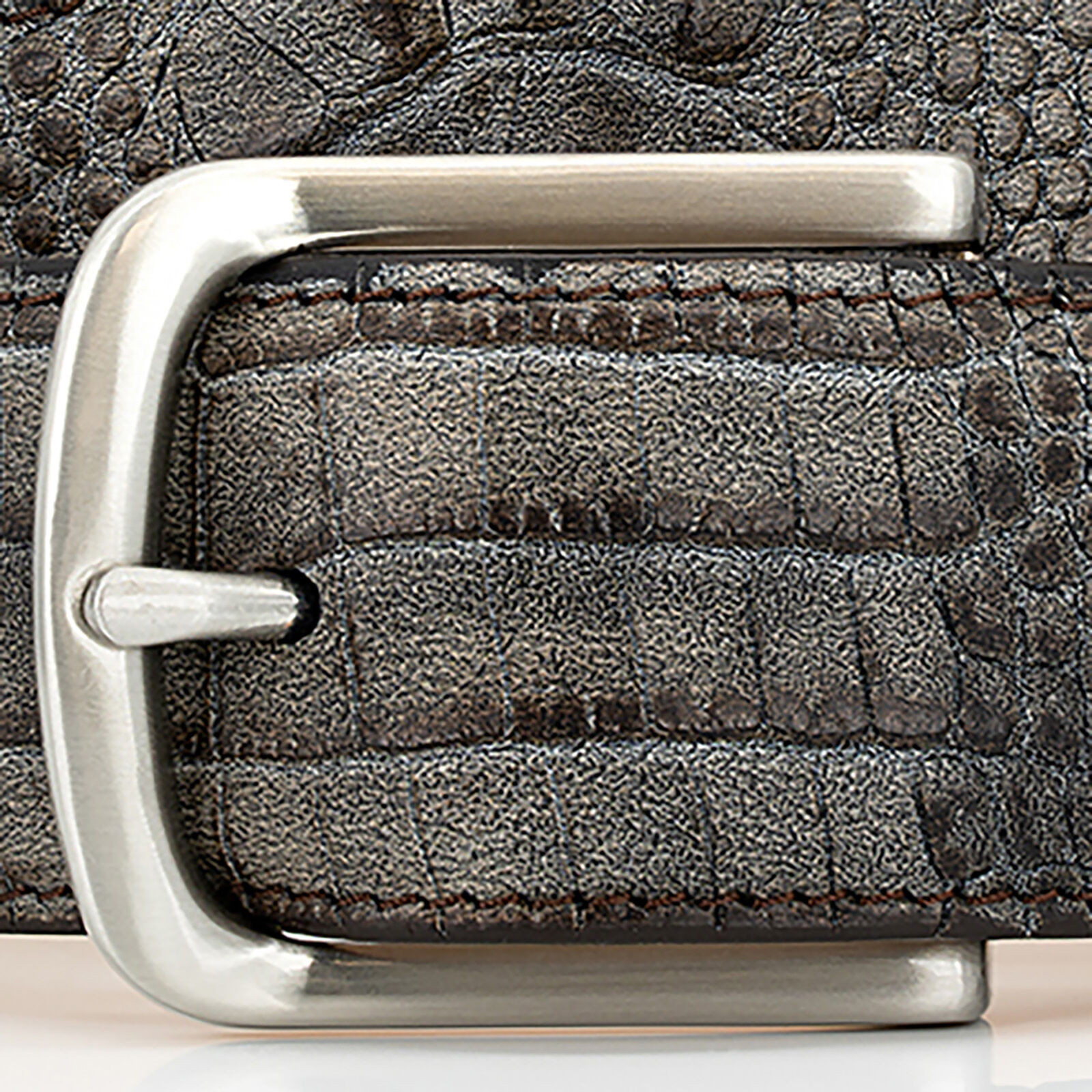 LINDENMANN leren heren riem, taupe