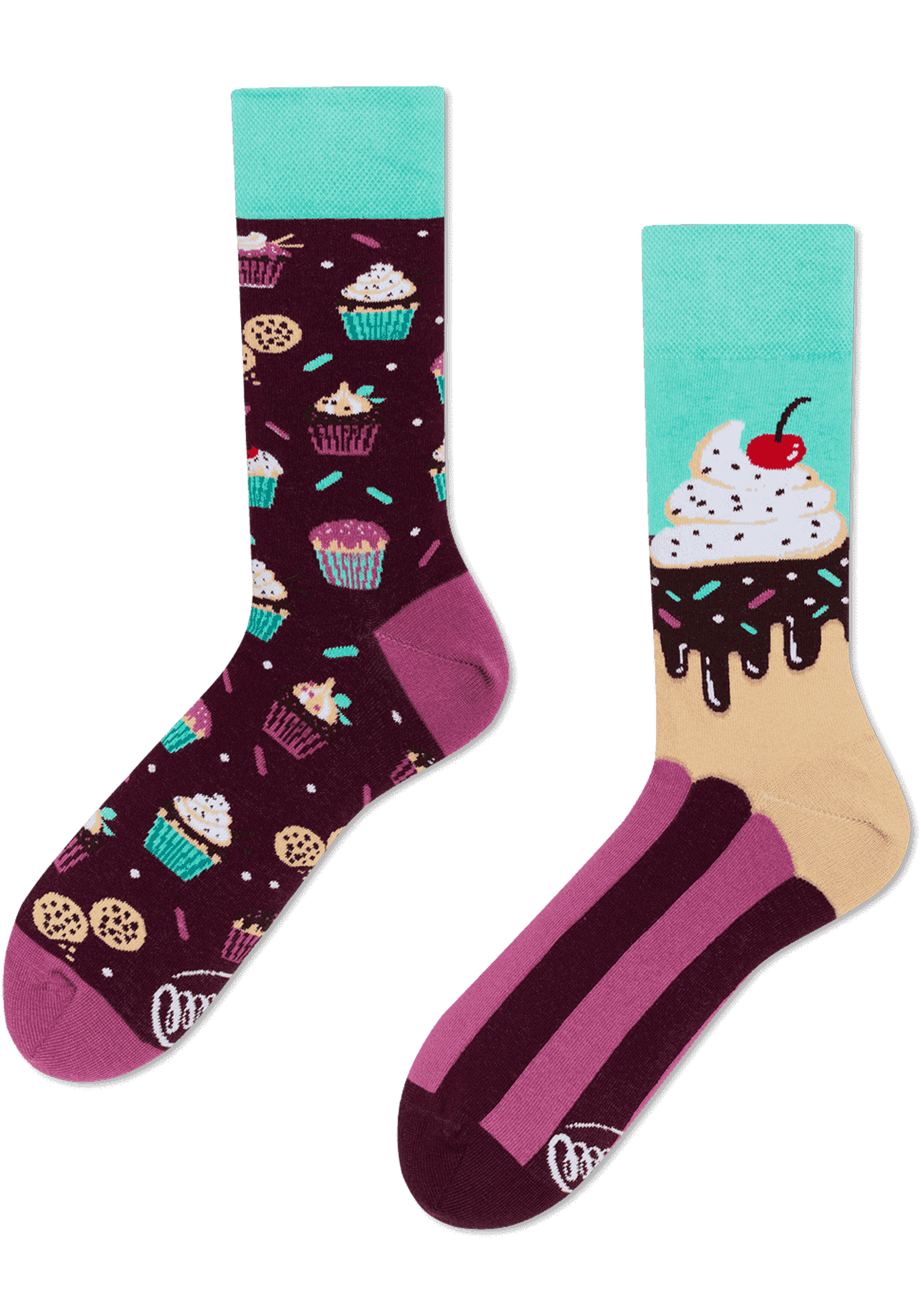 Many Mornings unisex sokken, The Cupcake