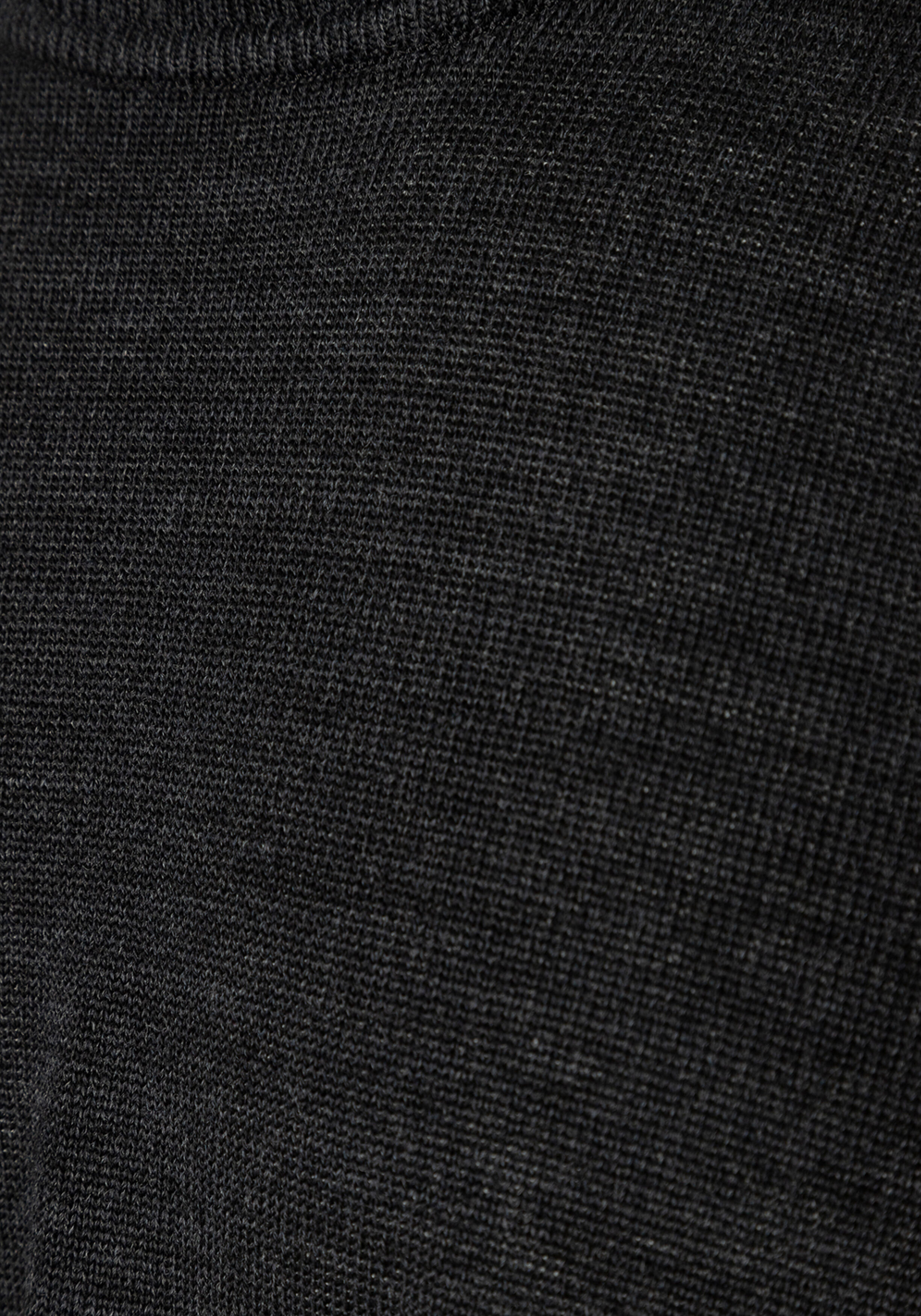 MAERZ Classic Fit heren trui met O-hals wol, antraciet grijs
