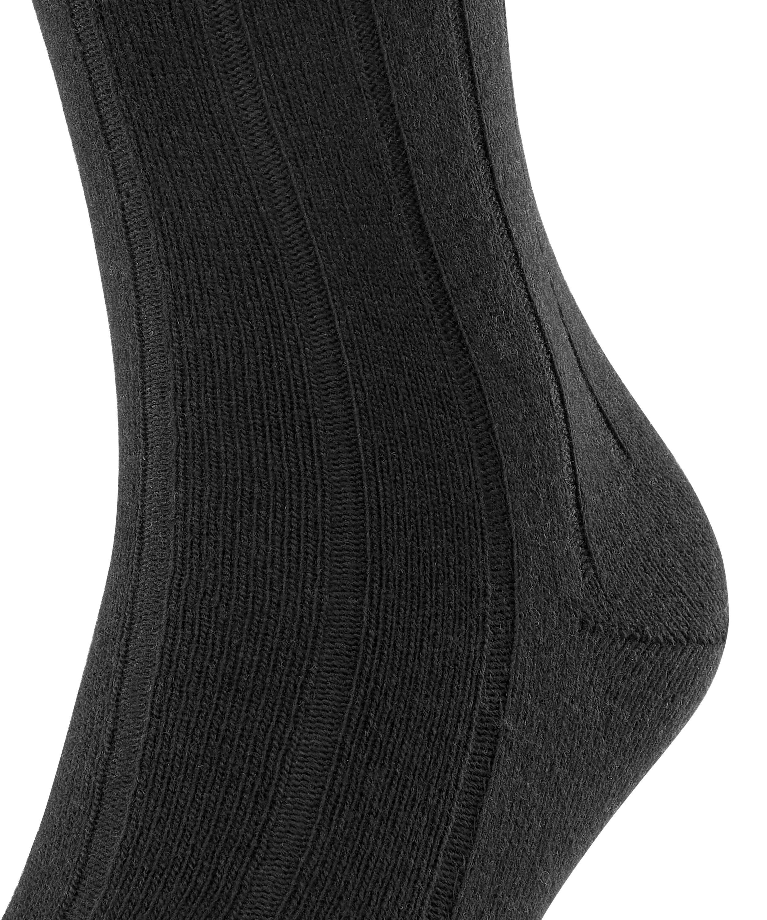FALKE Lhasa Rib herensokken, zwart (black)