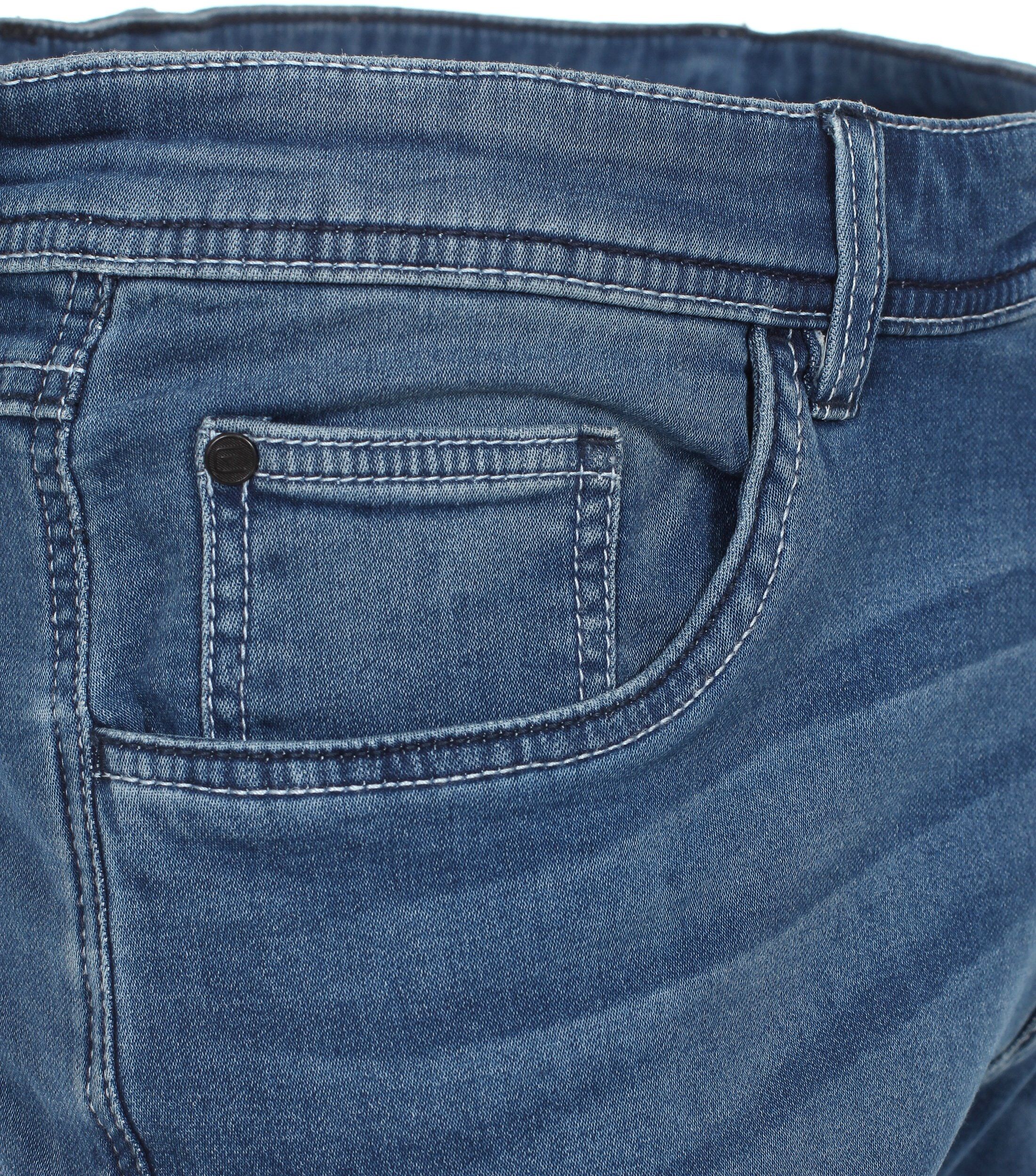 CASA MODA shorts STEVE, heren 5-pocket korte broek, blauw