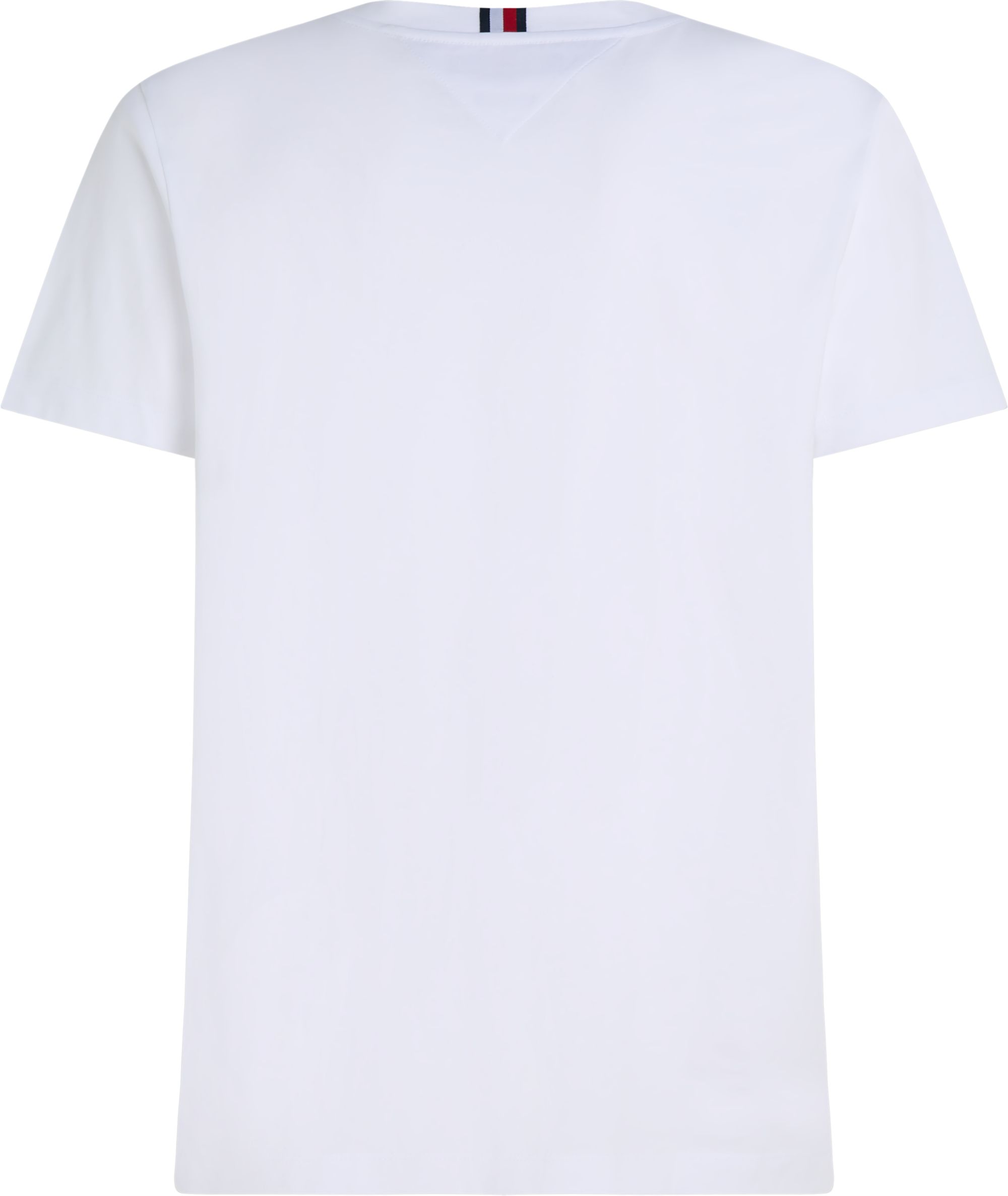 Tommy Hilfiger Multicolour Hilfiger Tee, heren T-shirt korte mouw O-hals, wit