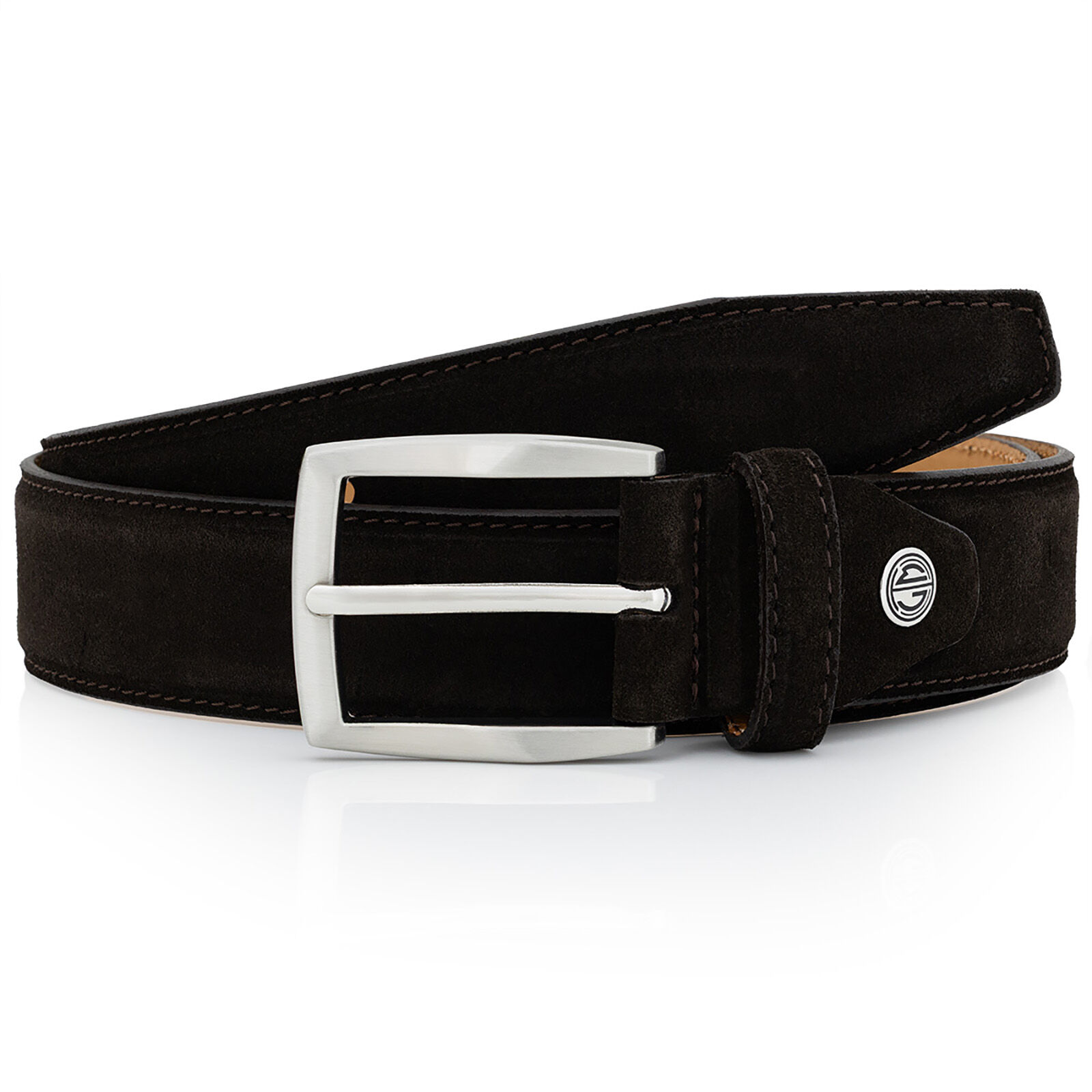 LINDENMANN leren heren riem, bruin
