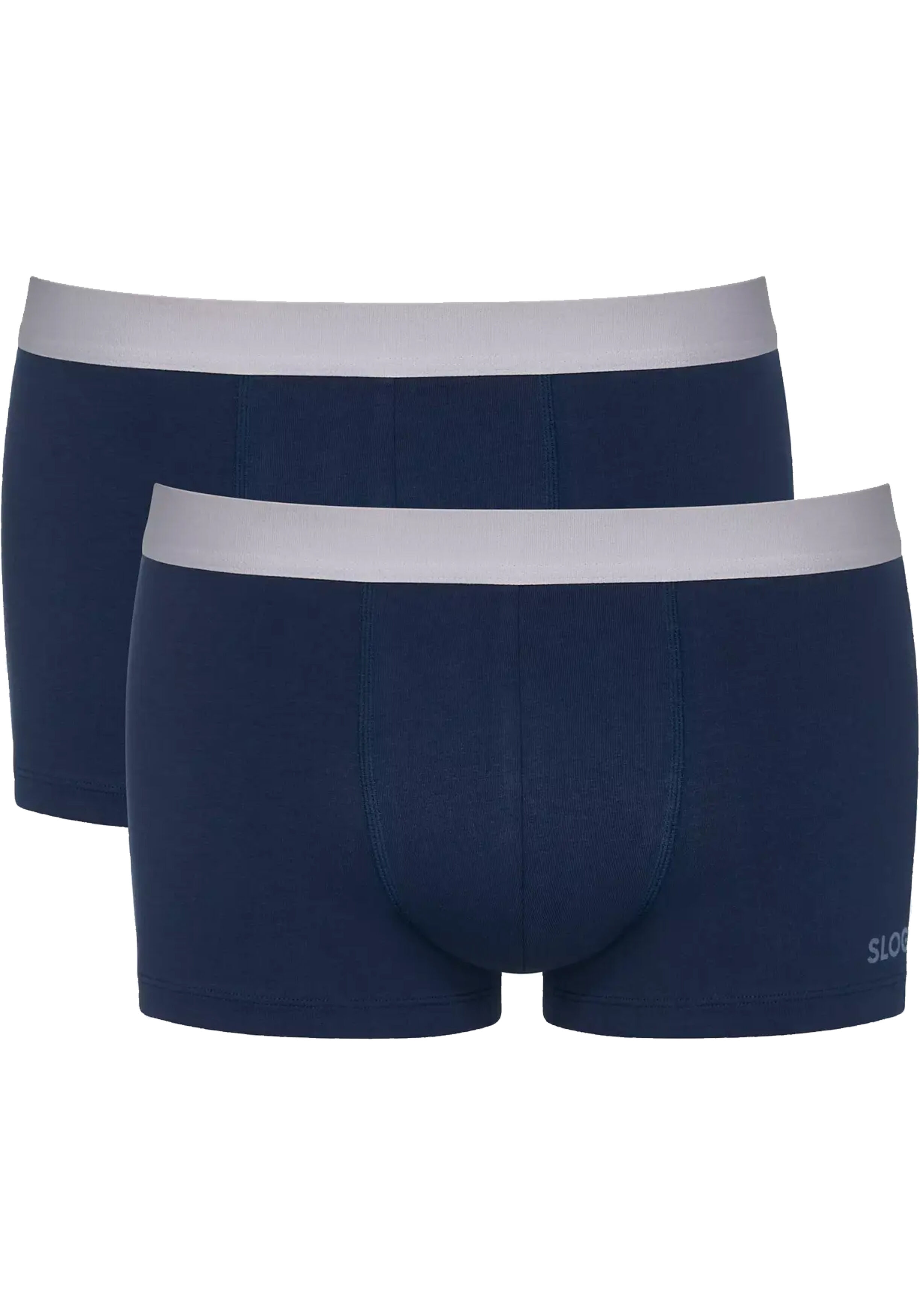 Sloggi Men GO ABC 2.0 Hipster, heren boxershort korte pijp (2-pack), kobalt- en donkerblauw