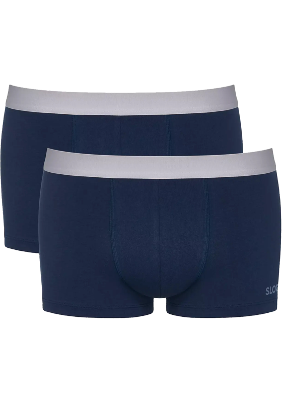 Sloggi Men GO ABC 2.0 Hipster, heren boxershort korte pijp (2-pack), kobalt- en donkerblauw Sloggi Men GO ABC 2.0 Hipster, heren boxershort korte pijp (2-pack), kobalt- en donkerblauw