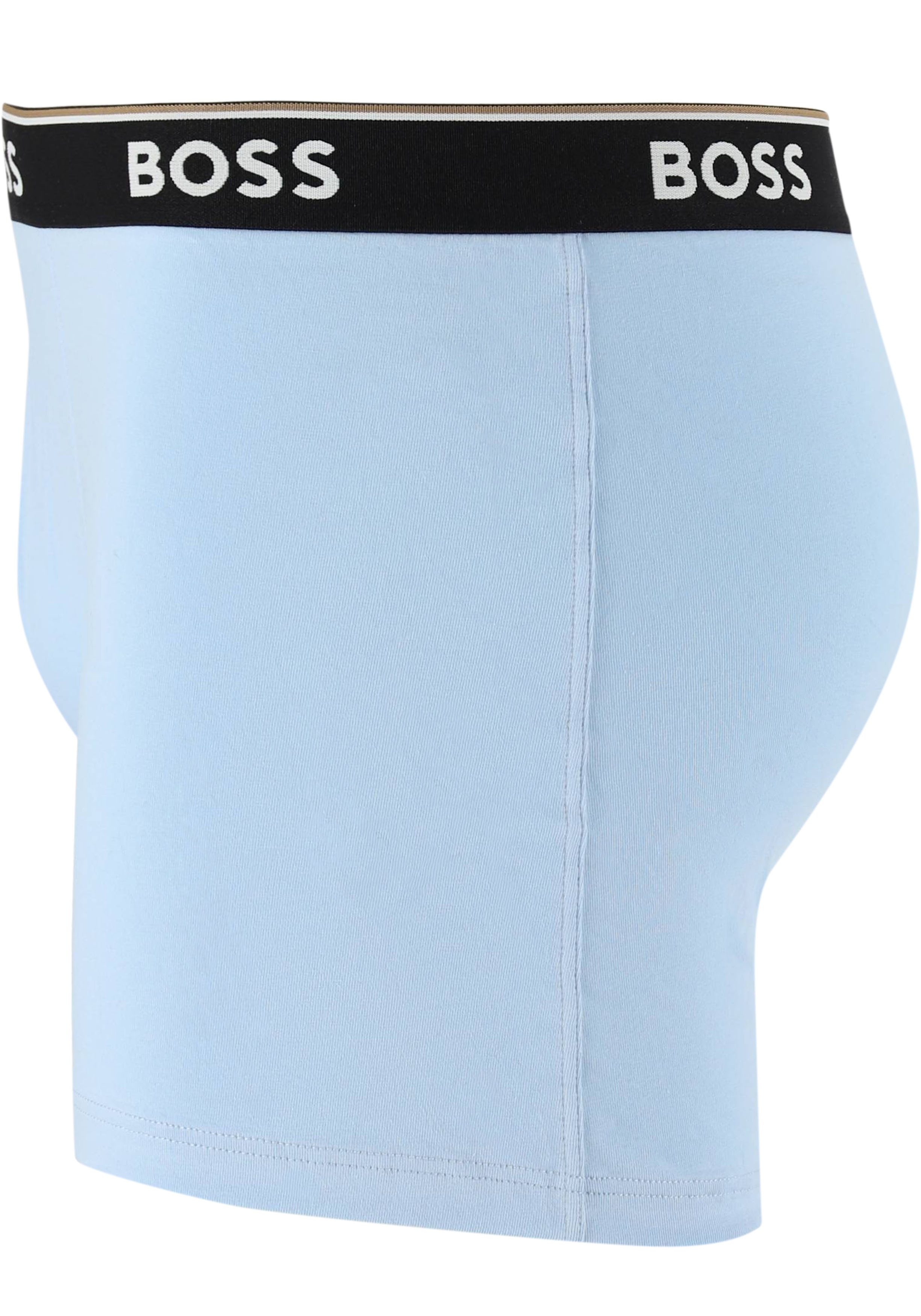 HUGO BOSS Power boxer briefs (3-pack), heren boxers normale lengte, 3 tinten blauw