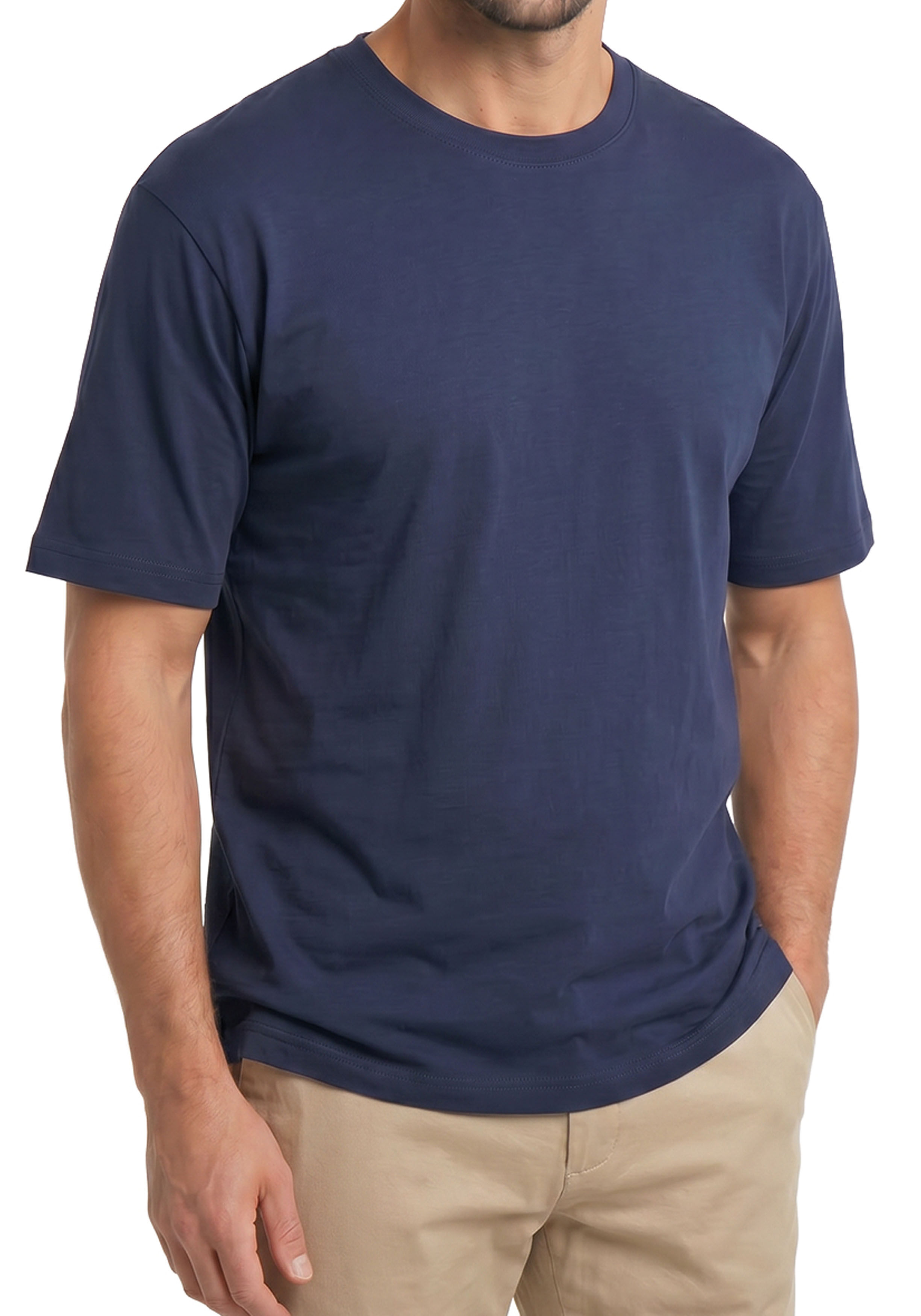 ALAN RED T-shirts Venice (1-pack), O-hals, diep blauw