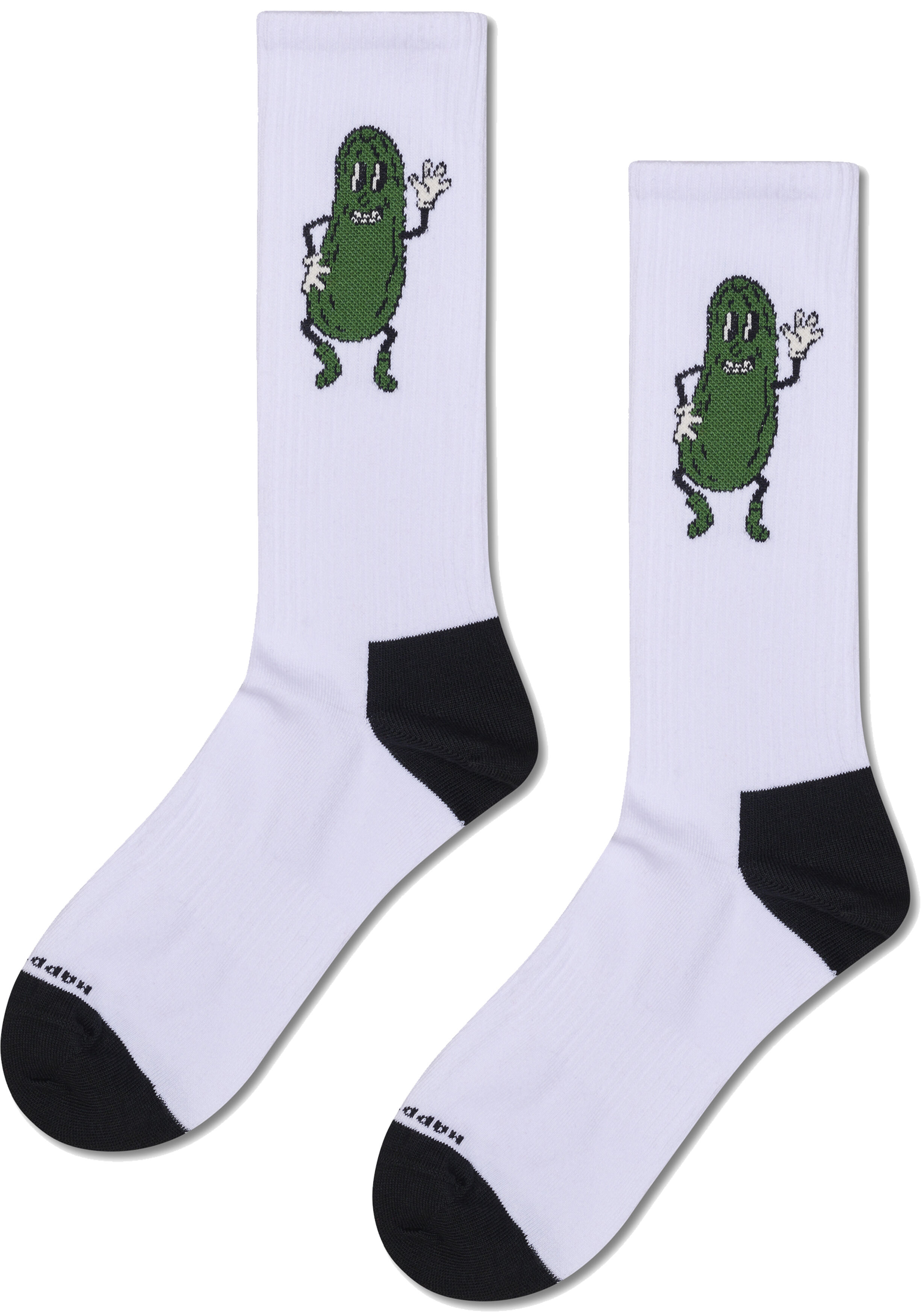 Happy Socks Corn Sneaker Socks (2-pack), unisex sokken, wit