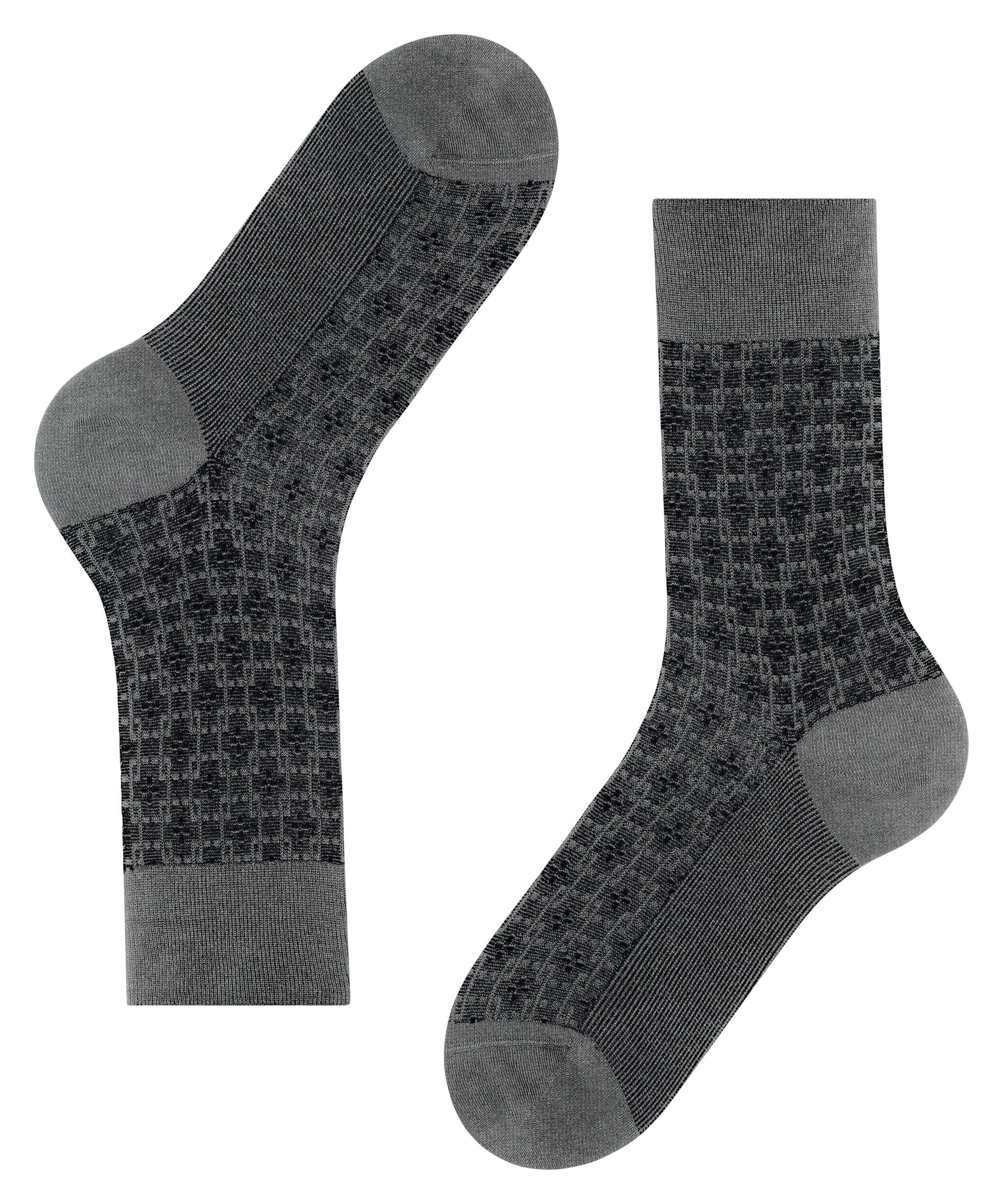 FALKE Artwork Tie herensokken, grijs (light greymelangeange)