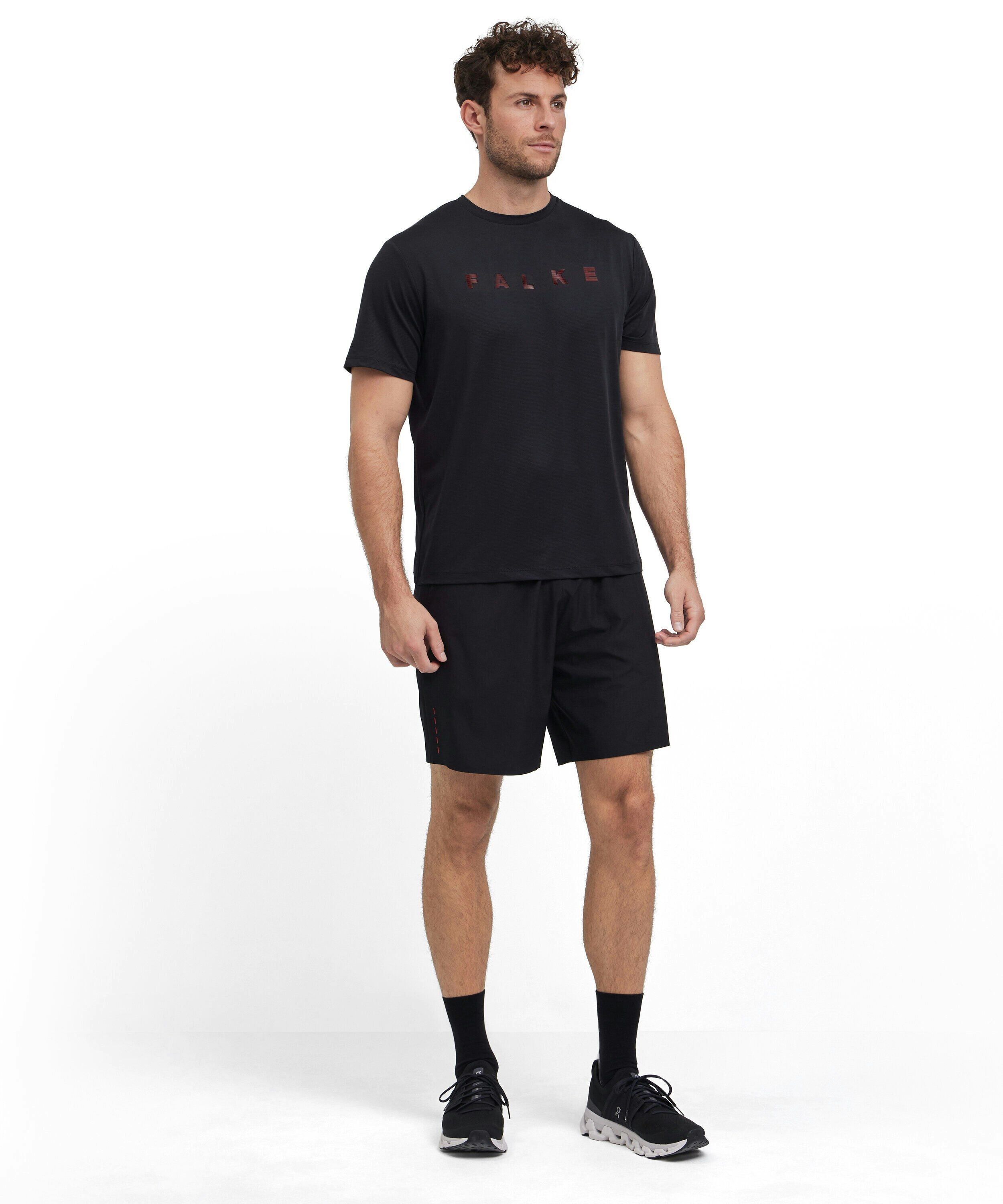 FALKE heren training T-shirt, zwart (black)