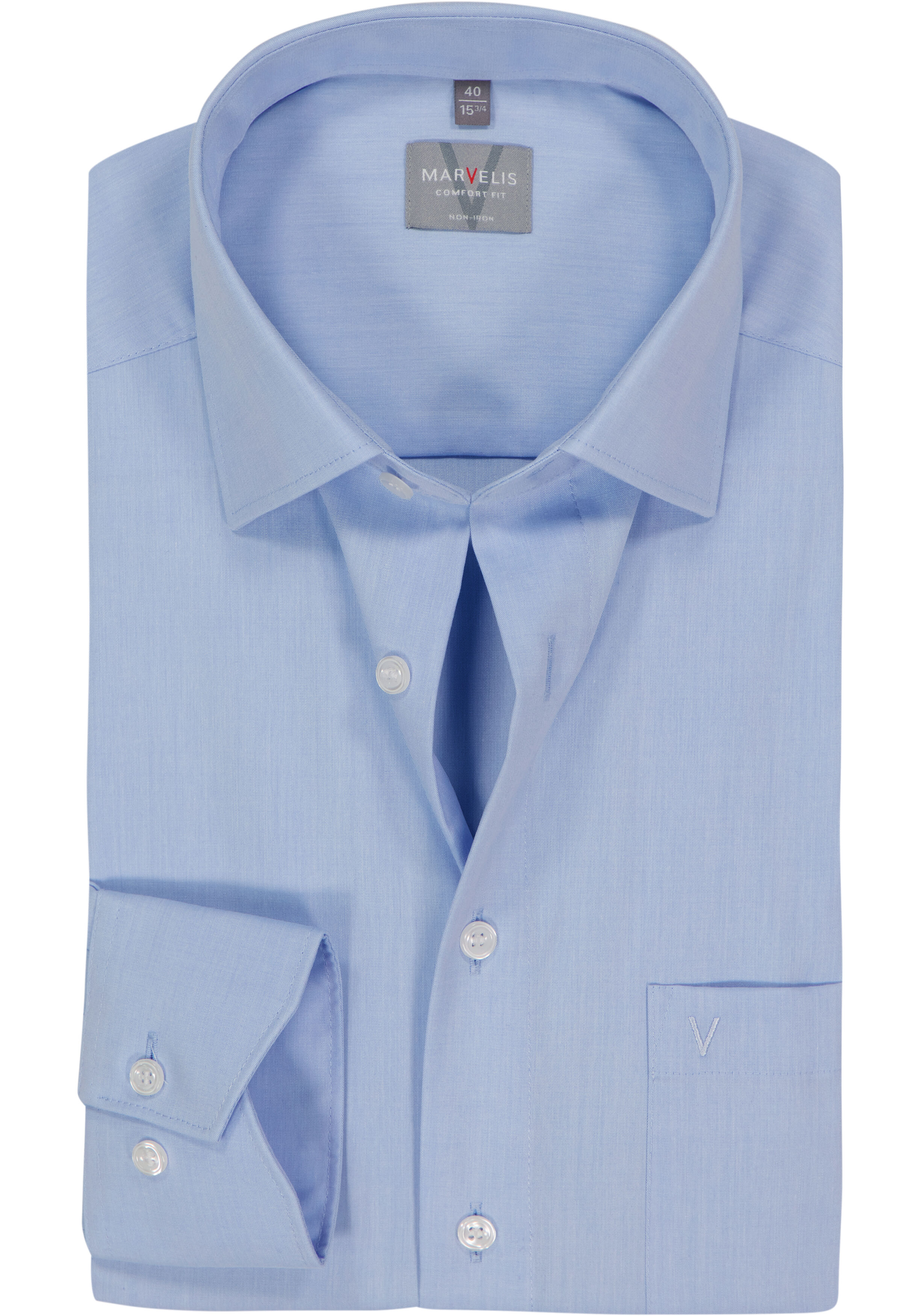 MARVELIS comfort fit overhemd, lichtblauw