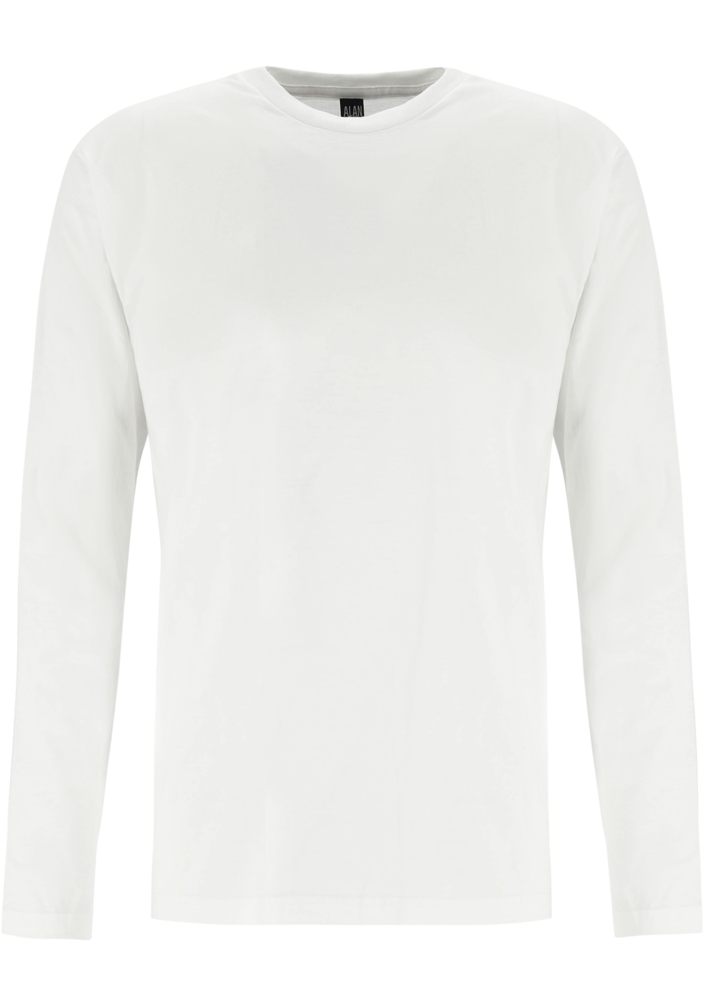 ALAN RED T-shirts VIRGINIA SLEEVE (2-pack), O-hals lange mouw, wit