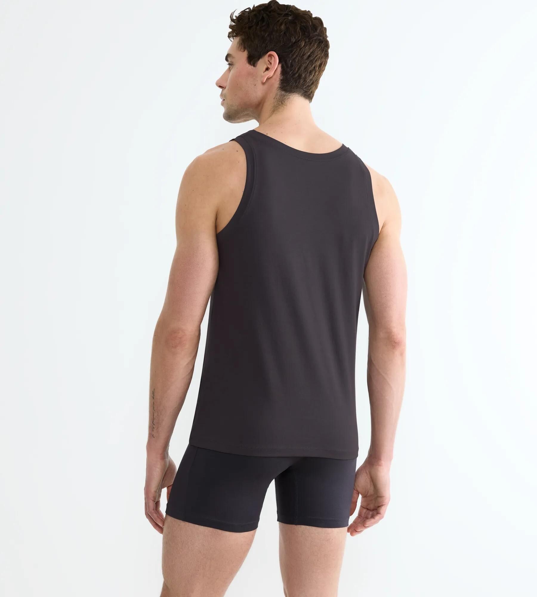 Sloggi Men SLG Base Tank Top, heren mouwloos T-shirt (1-pack), donkergrijs