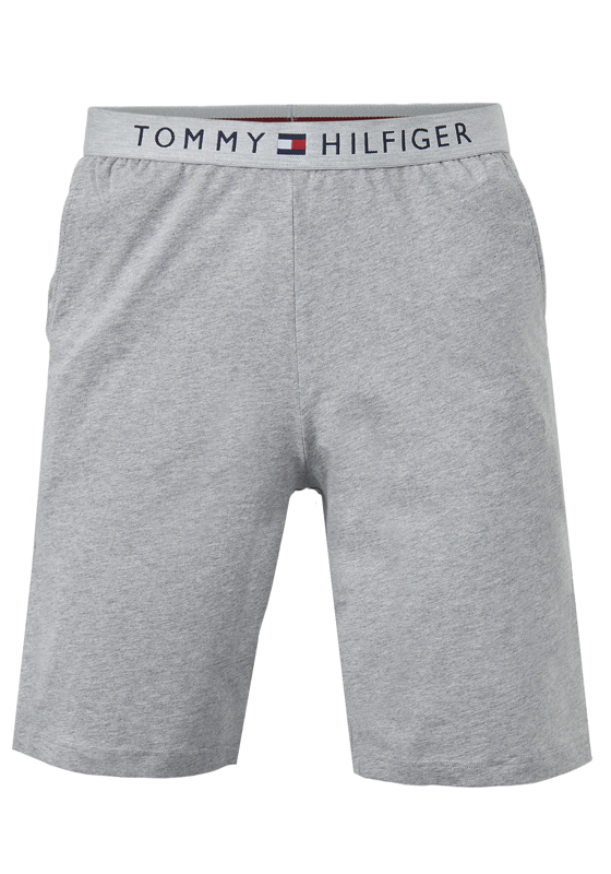 Tommy Hilfiger heren lounge short, korte broek dun, grijs Tommy Hilfiger heren lounge short, korte broek dun, grijs