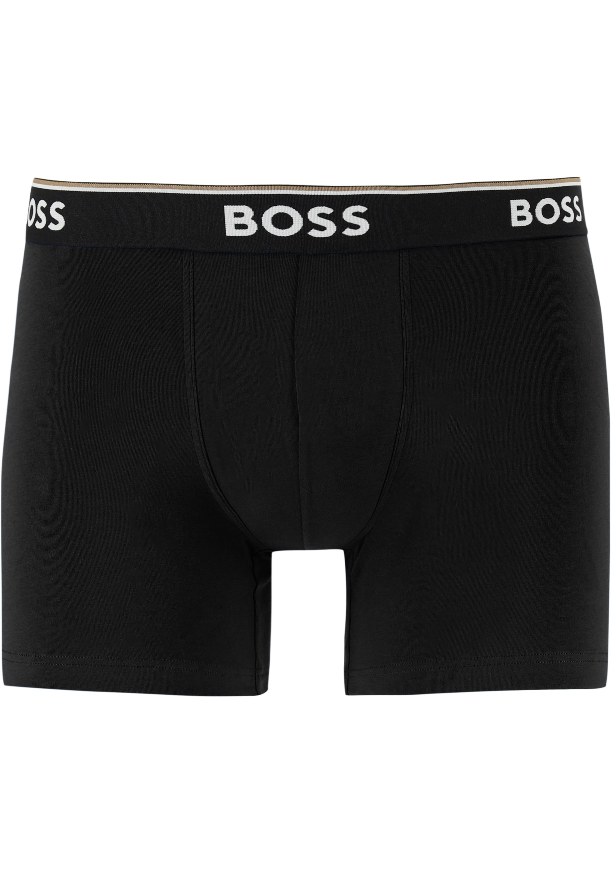 HUGO BOSS Power boxer briefs (3-pack), heren boxers normale lengte, 3 tinten blauw