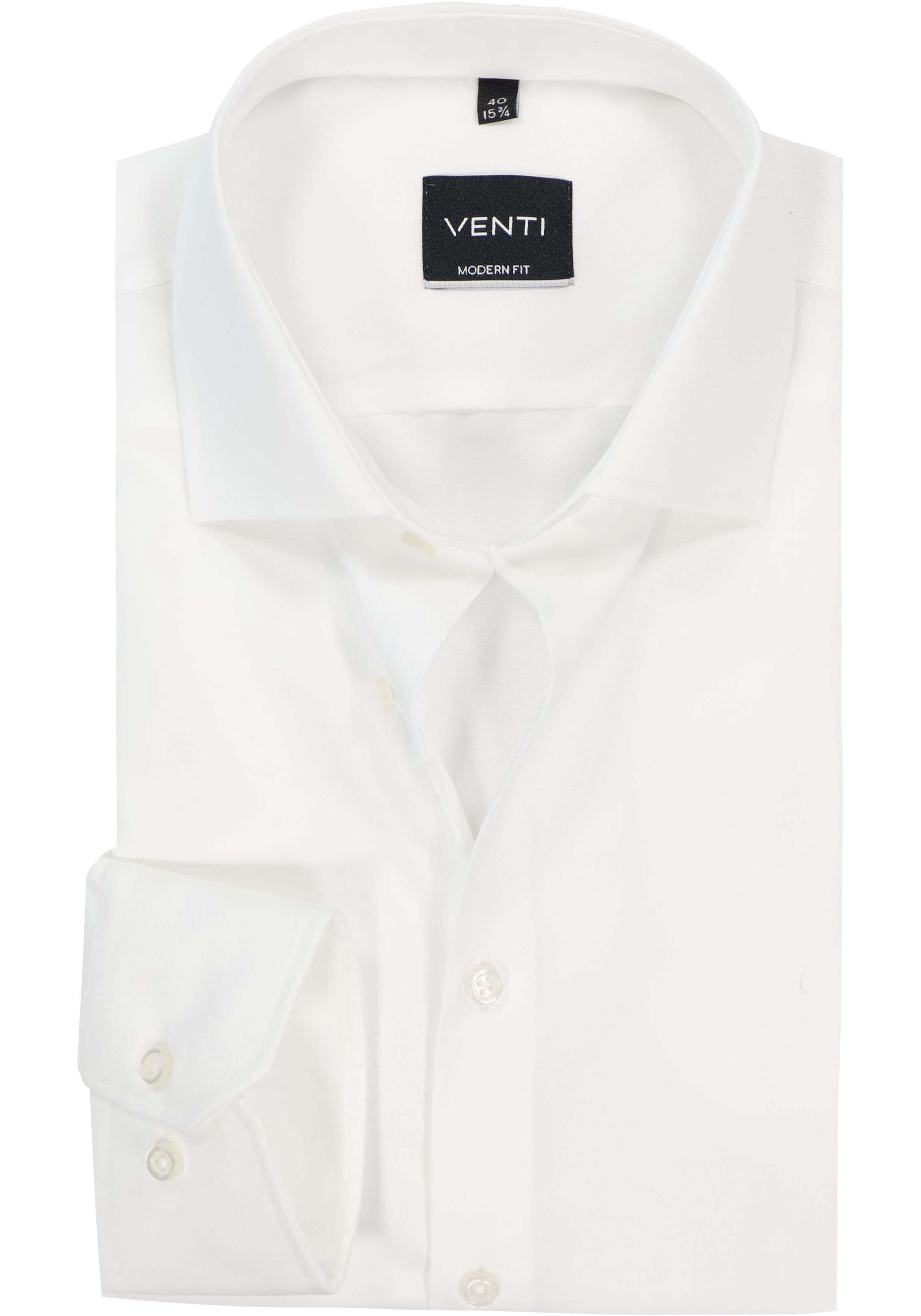 VENTI modern fit overhemd, mouwlengte 72 cm, twill, beige
