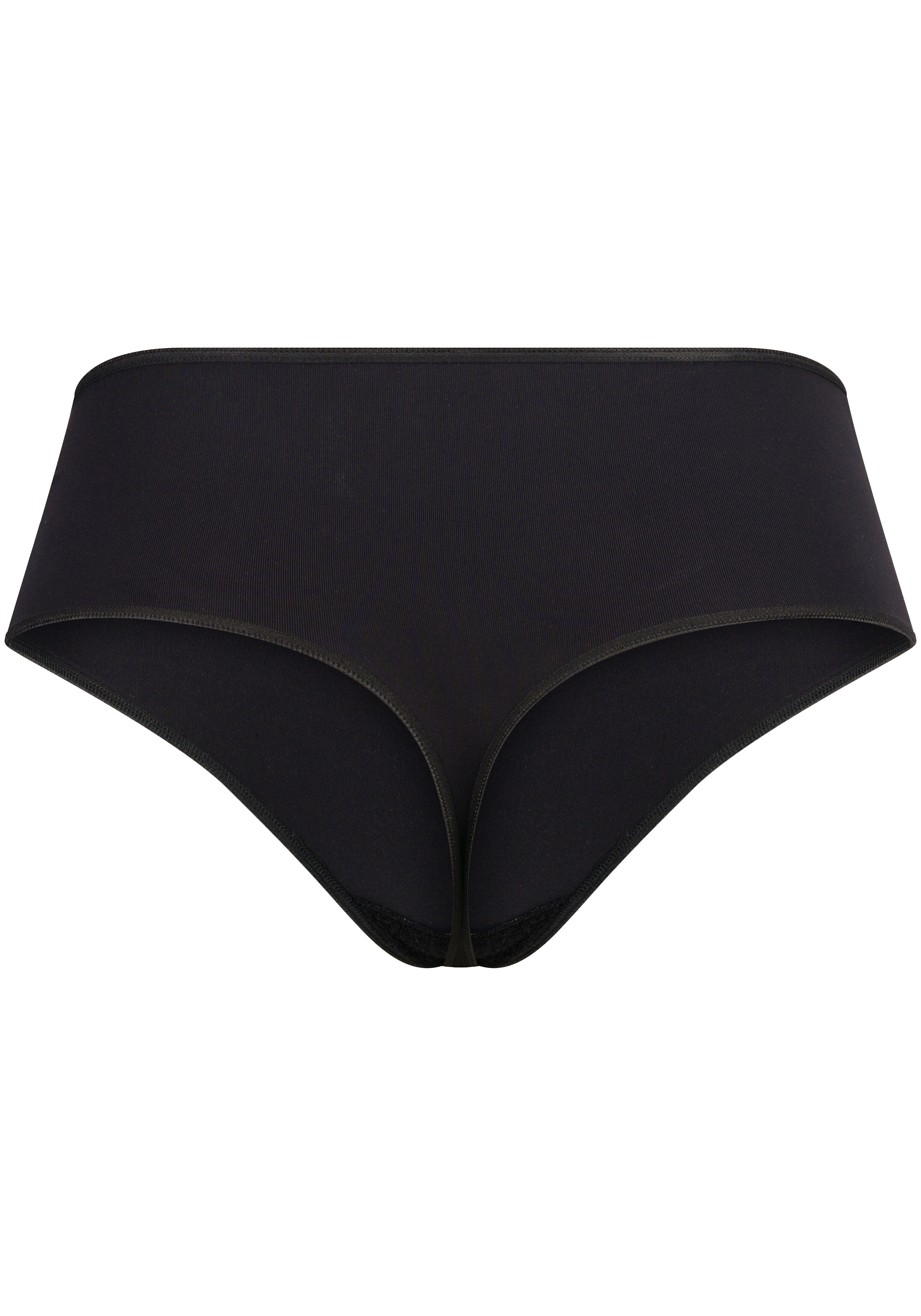 RJ Bodywear Pure Color dames maxi string, zwart