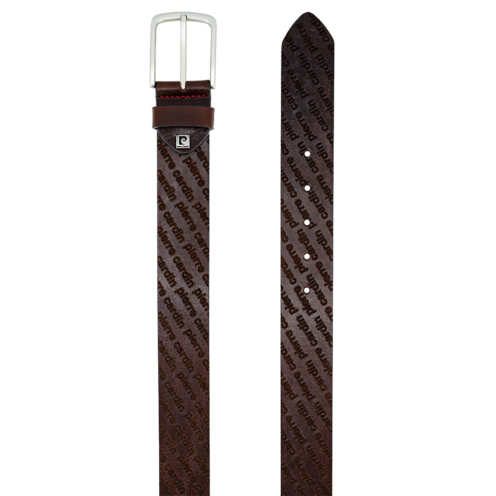 PIERRE CARDIN leren heren riem, bruin