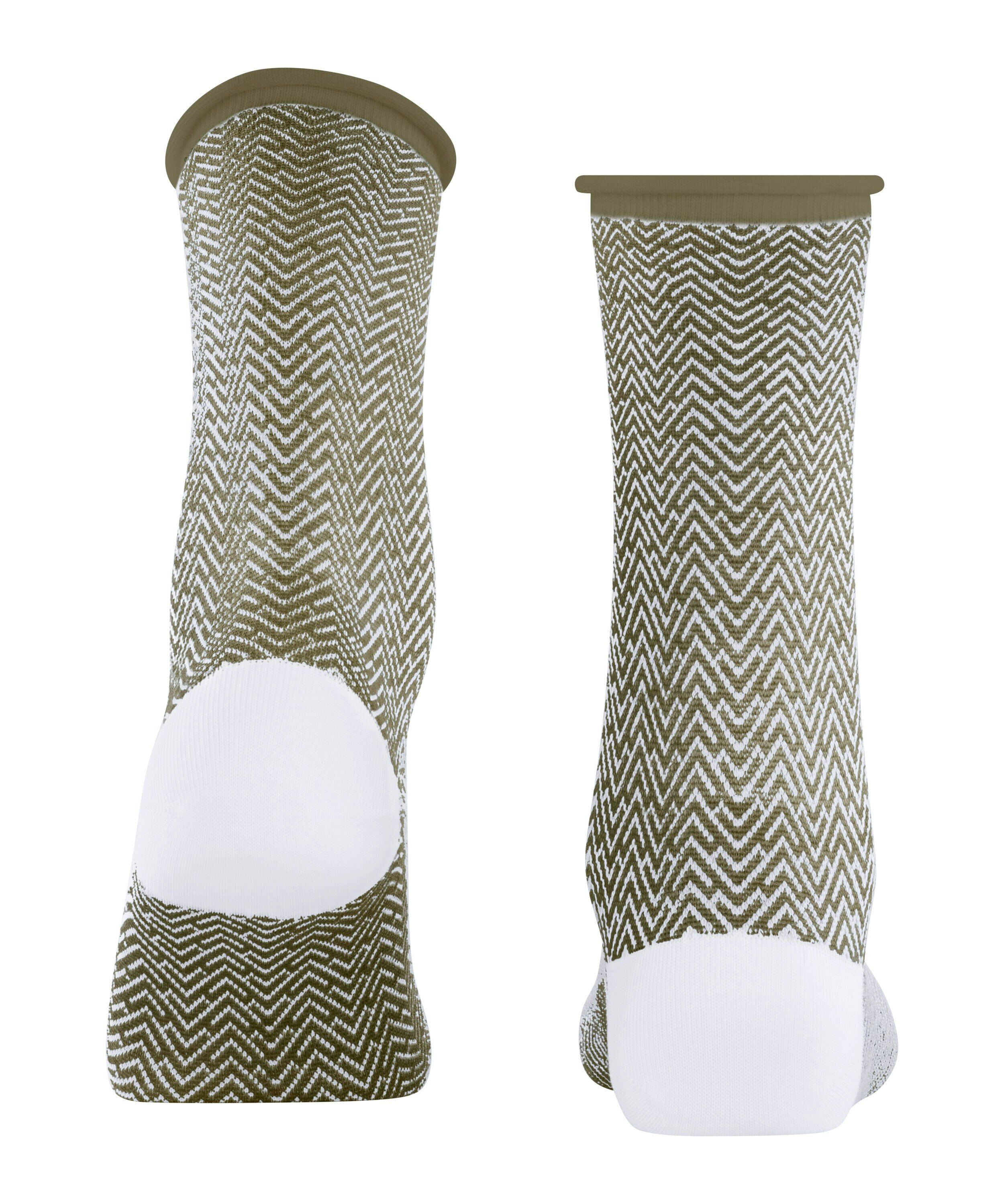 FALKE Clean Break damessokken, olijfgroen (crocodile)