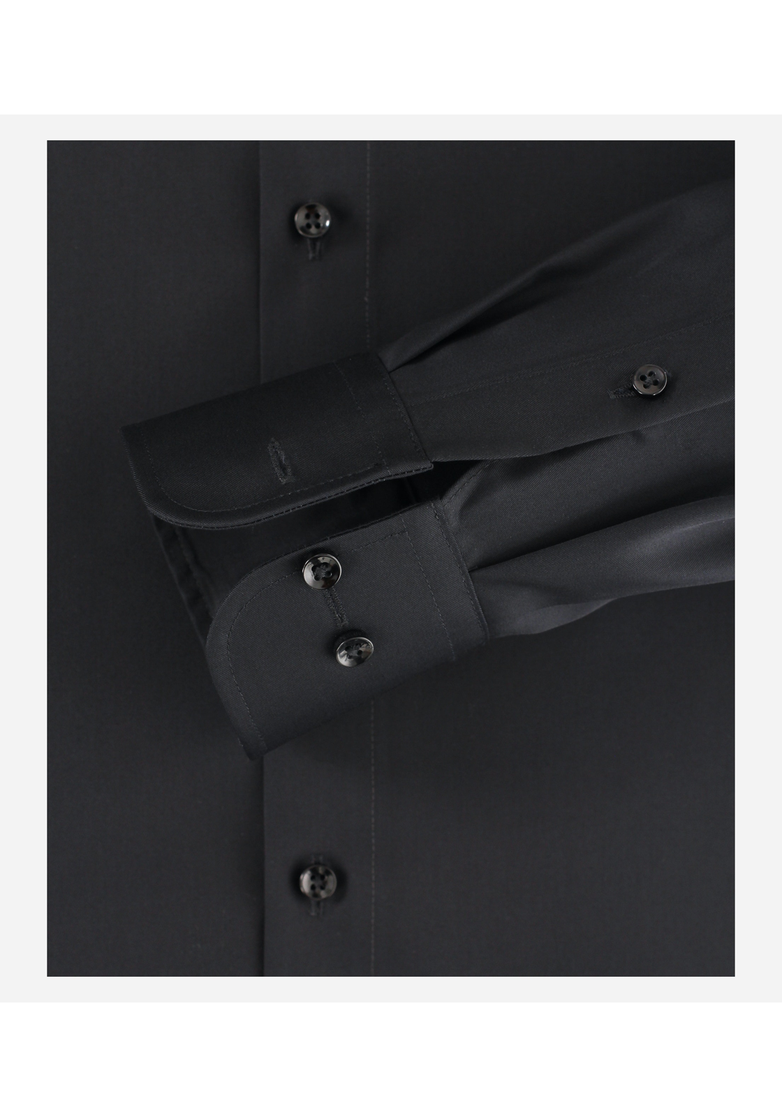 image_5_c3b3ec7ae9ac8da12cd5d2e9dfb2d824jpgautoformatbgF3F3F3blend-alpha100blend-colorF3F3F3blend-modedarkenfitclampp CASA MODA comfort fit overhemd, mouwlengte 7, twill, zwart