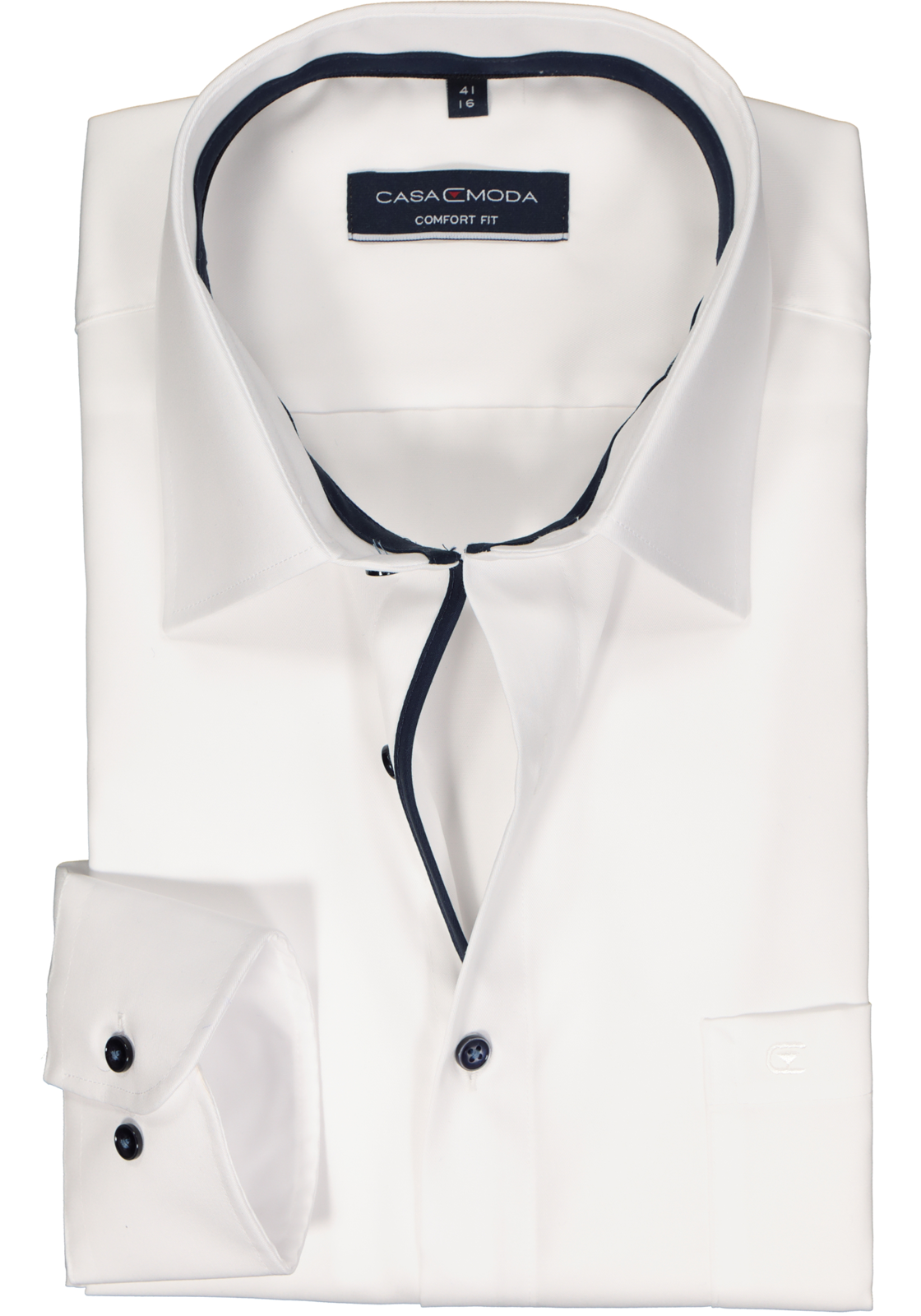 1-4064813605520_casa-moda-overhemd_HR CASA MODA comfort fit overhemd, structuur, wit