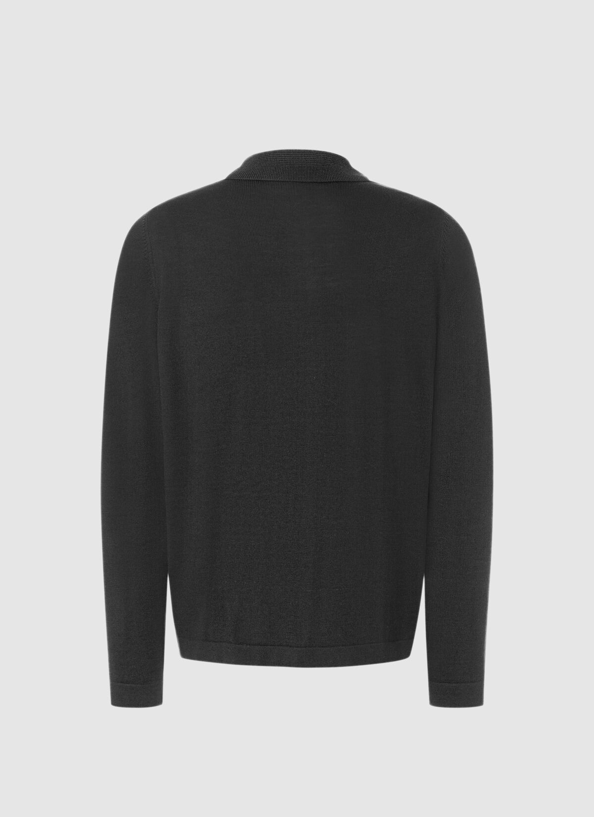 MAERZ Regular Fit heren vest met rits wol, antraciet grijs