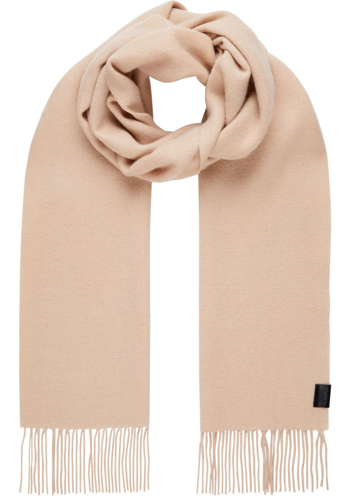 1-8720108617277_CK_Sjaal_K50K511008ACE_HR Calvin Klein sjaal, classic wool woven scarf, beige