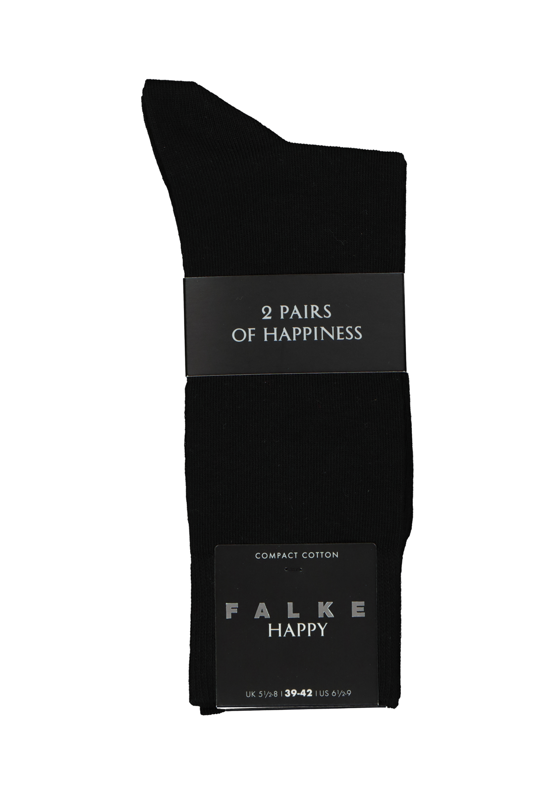 2-4043874491815_sok_HR FALKE Happy herensokken (2-pack), zwart (black)
