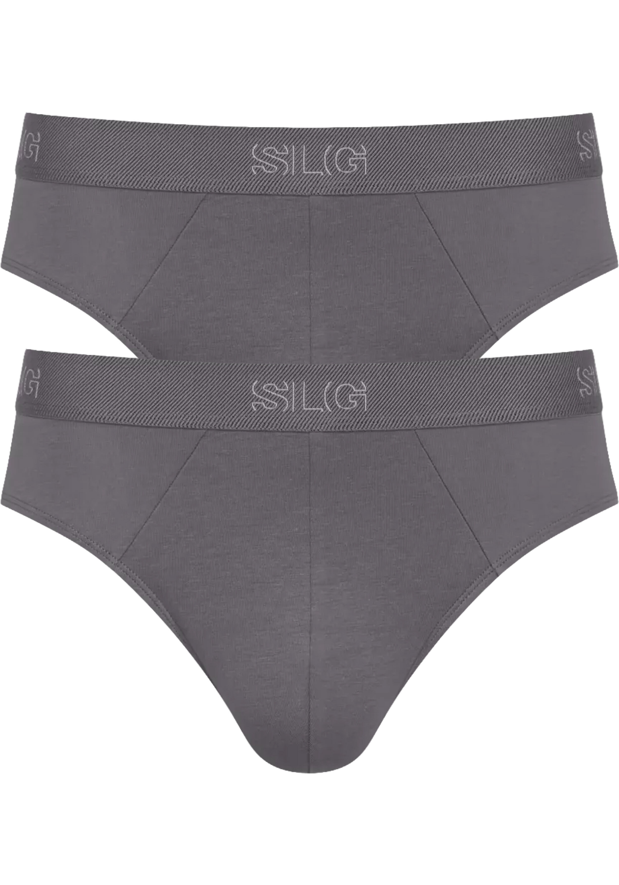 Sloggi Men SLG Base Brief, heren slip (2-pack), middengrijs