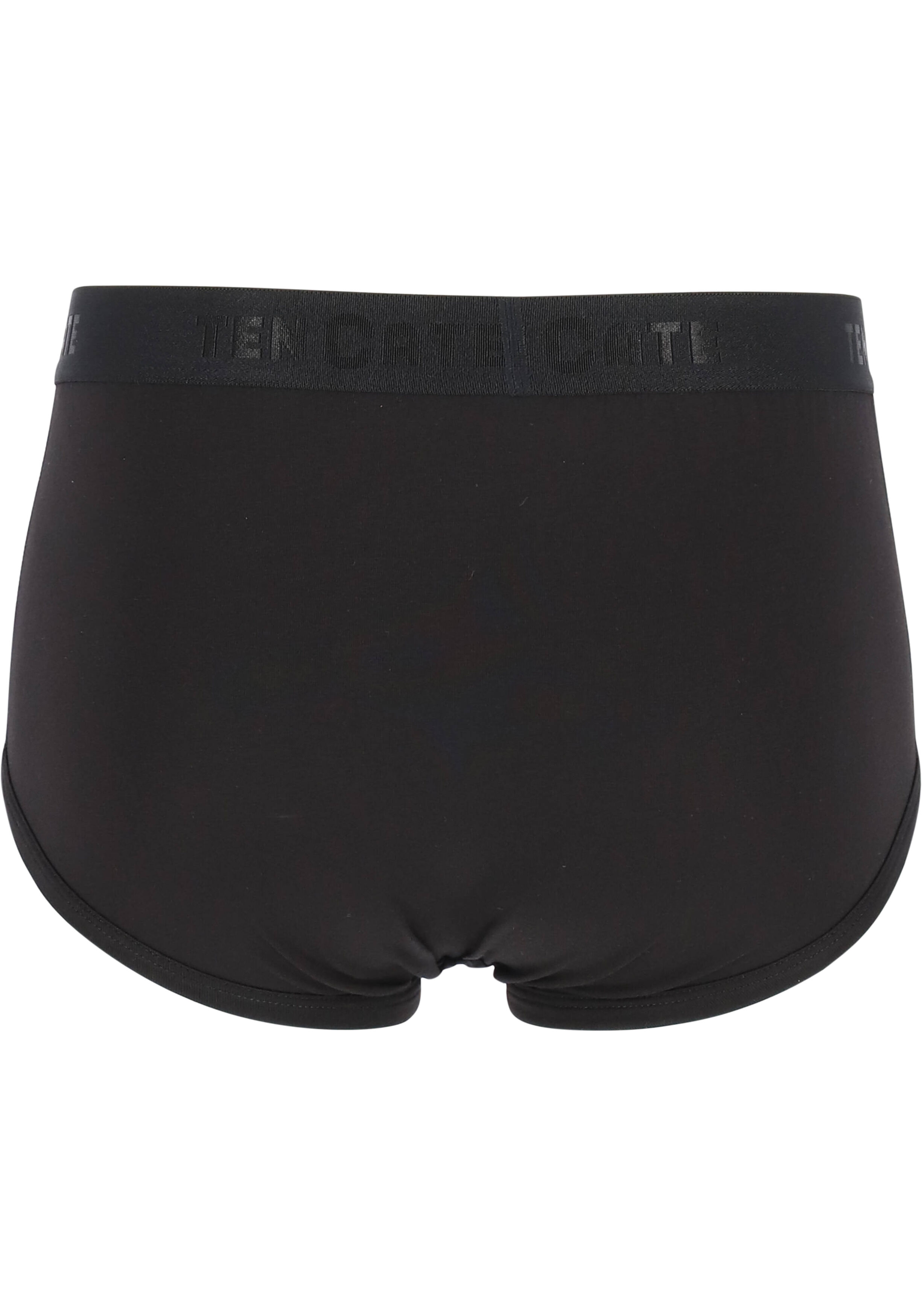 TEN CATE Basics men classic slip met gulp (2-pack), heren heupslips, zwart