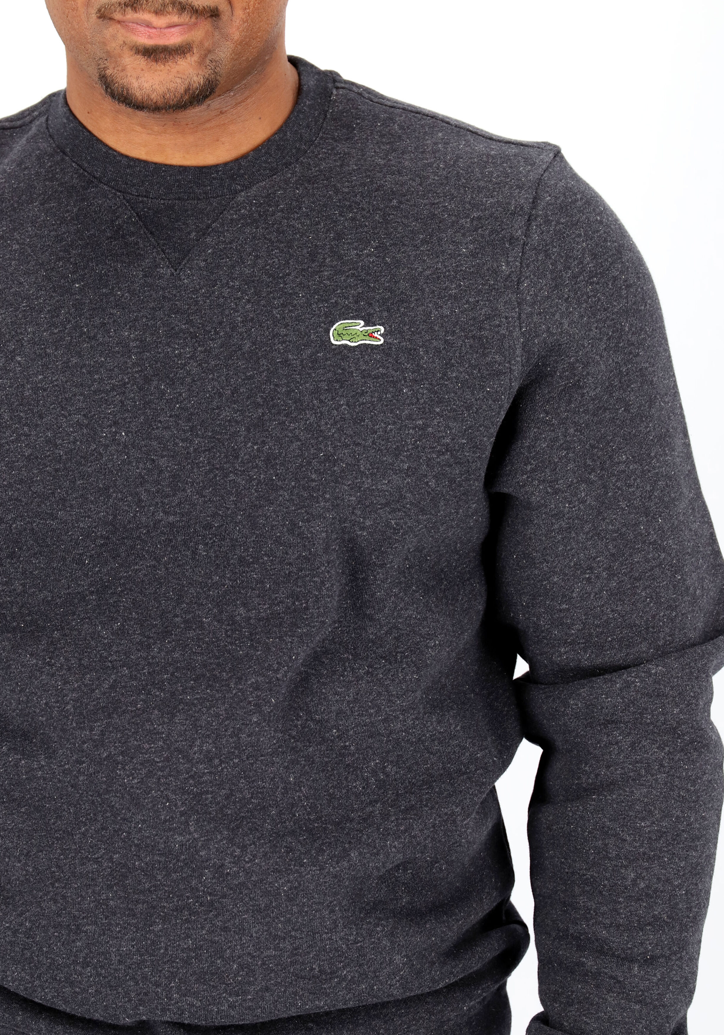 Lacoste heren sweatshirt, antraciet