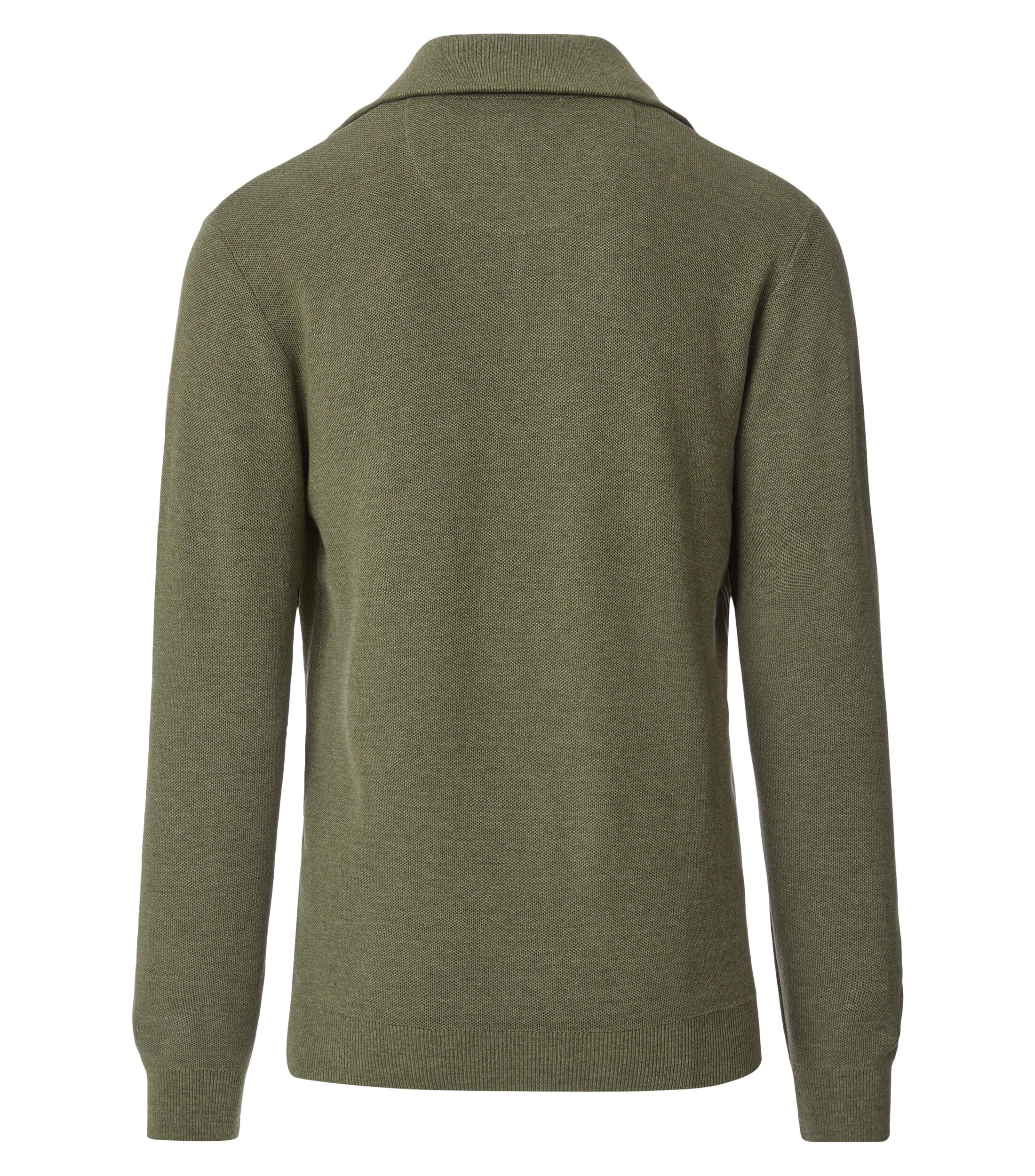 CASA MODA comfort fit schipperstrui, groen, beige, bruin