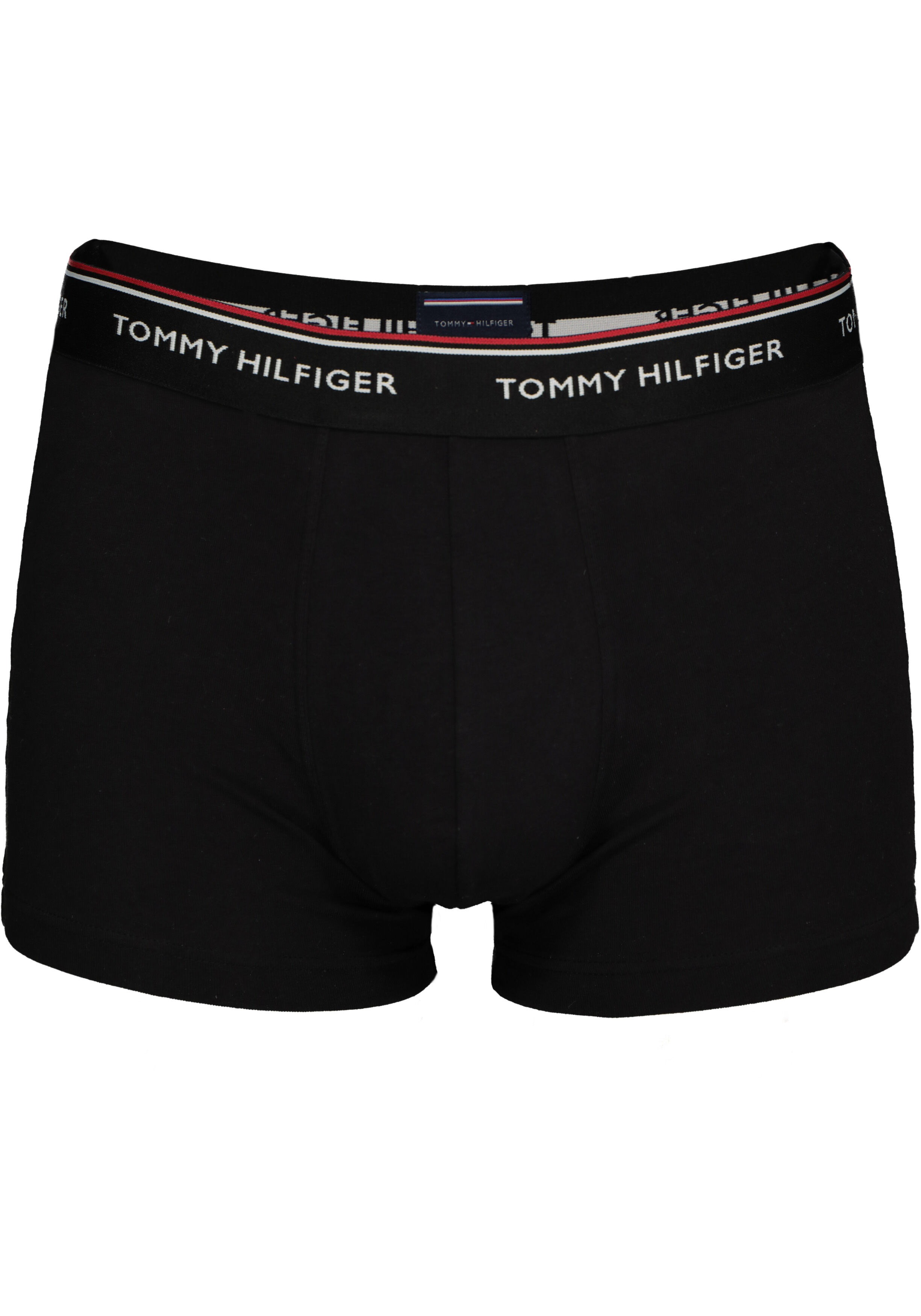 Tommy Hilfiger trunks (3-pack), heren boxers normale lengte, zwart, wit en grijs