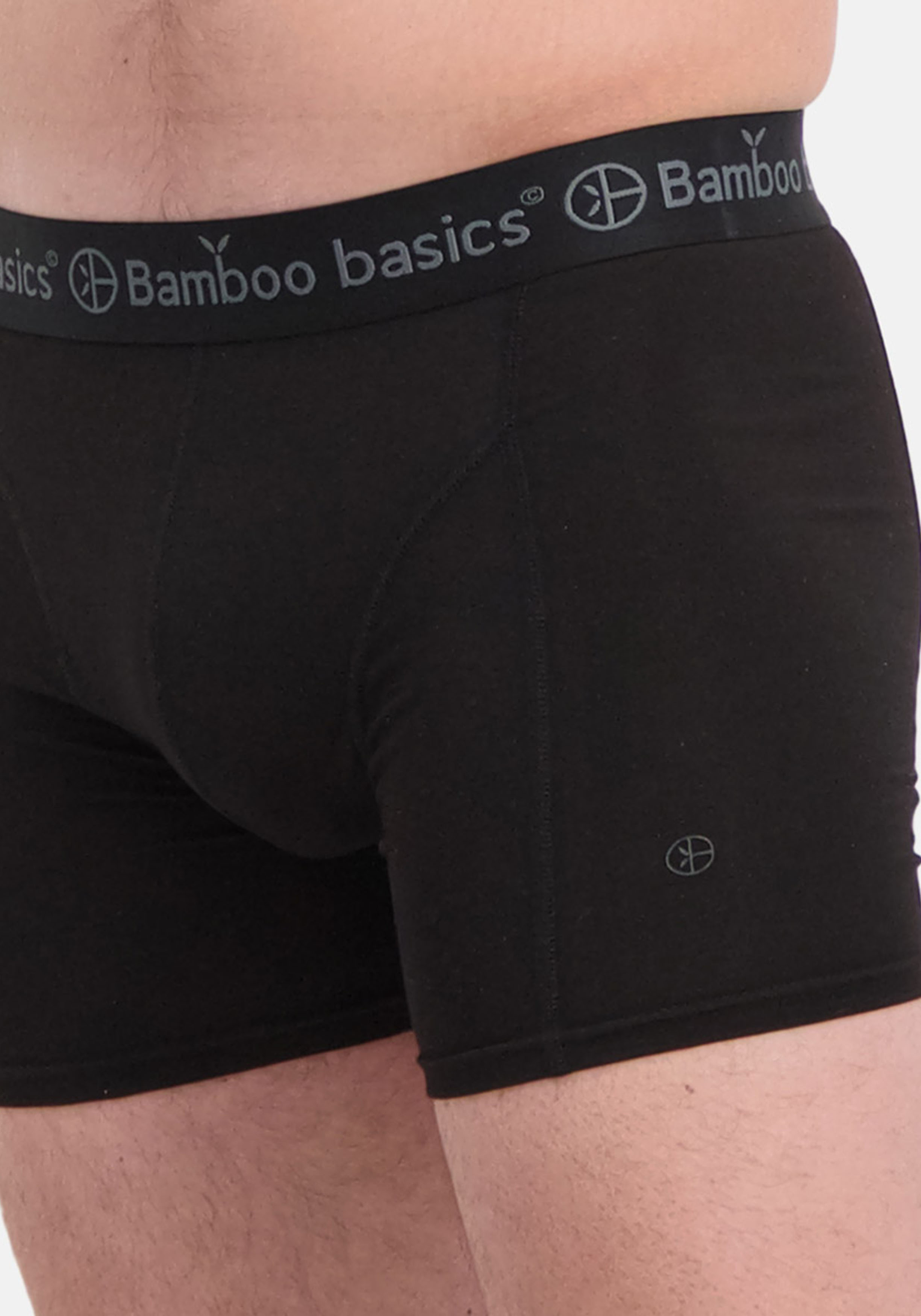 Bamboo Basics Rico boxershorts (3-pack), heren boxershort, zwart