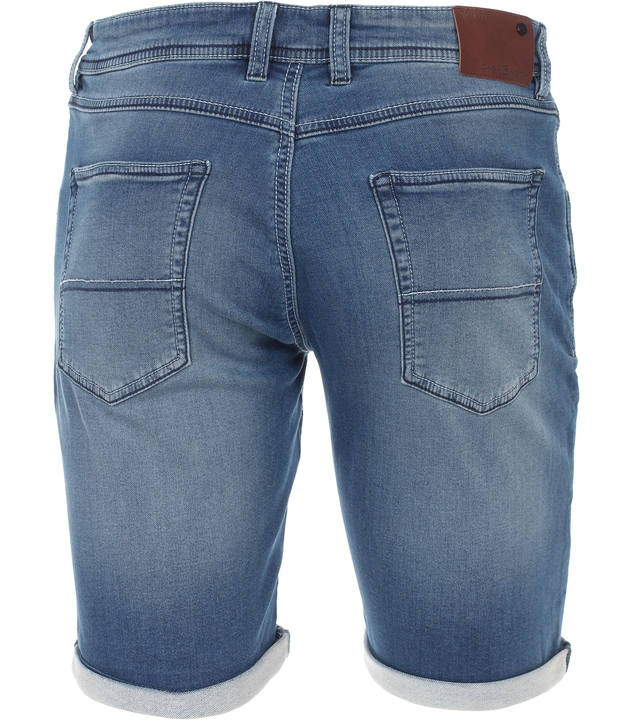 CASA MODA shorts STEVE, heren 5-pocket korte broek, blauw