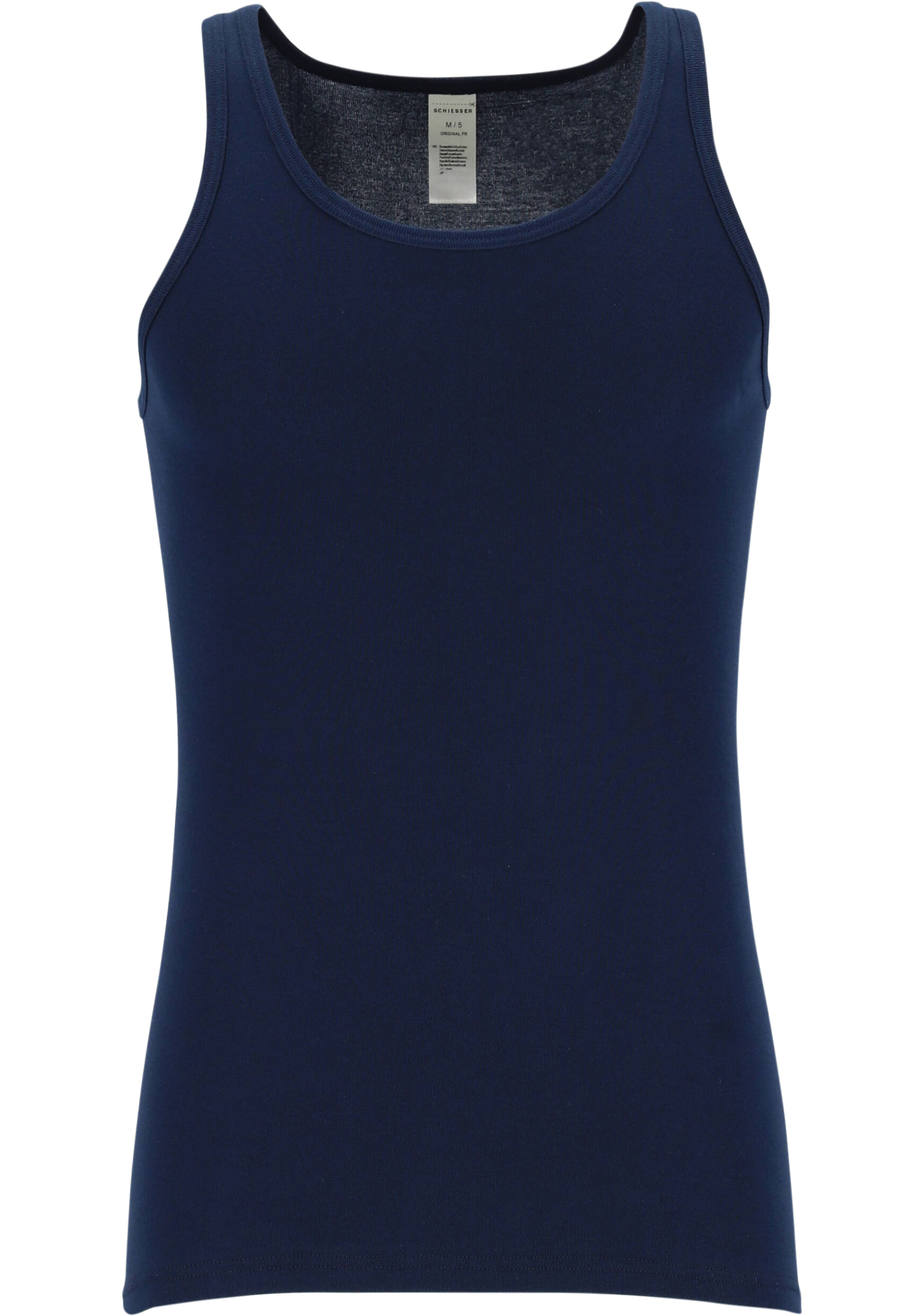SCHIESSER Original Feinripp singlet (1-pack), blauw