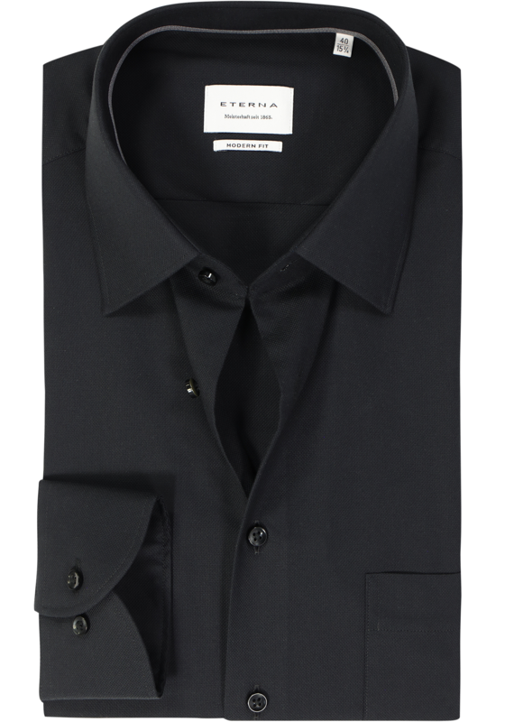 ETERNA modern fit overhemd, natte, antraciet grijs ETERNA modern fit overhemd, natte, antraciet grijs