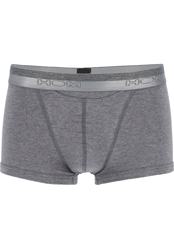 HOM HO1 boxer briefs (1-pack), heren boxer kort met horizontale gulp, antraciet HOM HO1 boxer briefs (1-pack), heren boxer kort met horizontale gulp, antraciet