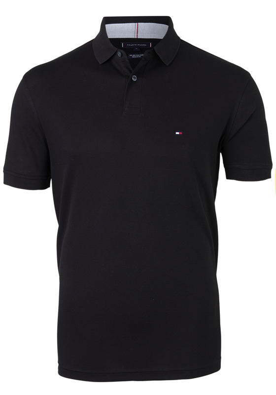 Tommy Hilfiger 1985 regular fit polo, zwart Tommy Hilfiger 1985 regular fit polo, zwart