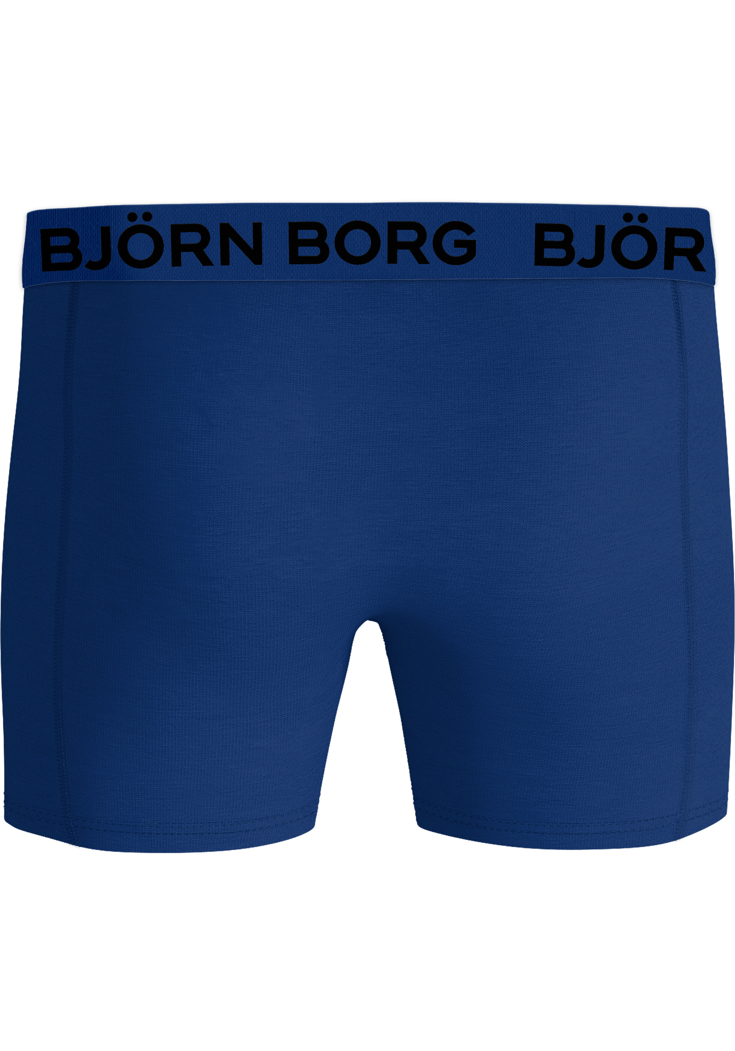 Bjorn Borg Cotton Stretch boxers, heren boxers normale lengte (3-pack), 2 tinten blauw en bladeren print