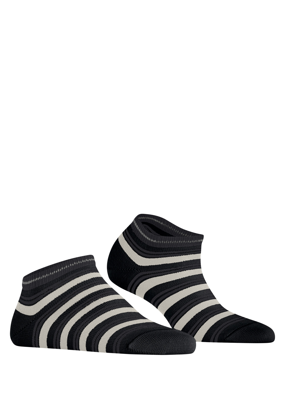 FALKE Smart Stripe dames sneakersokken, zwart (black) FALKE Smart Stripe dames sneakersokken, zwart (black)