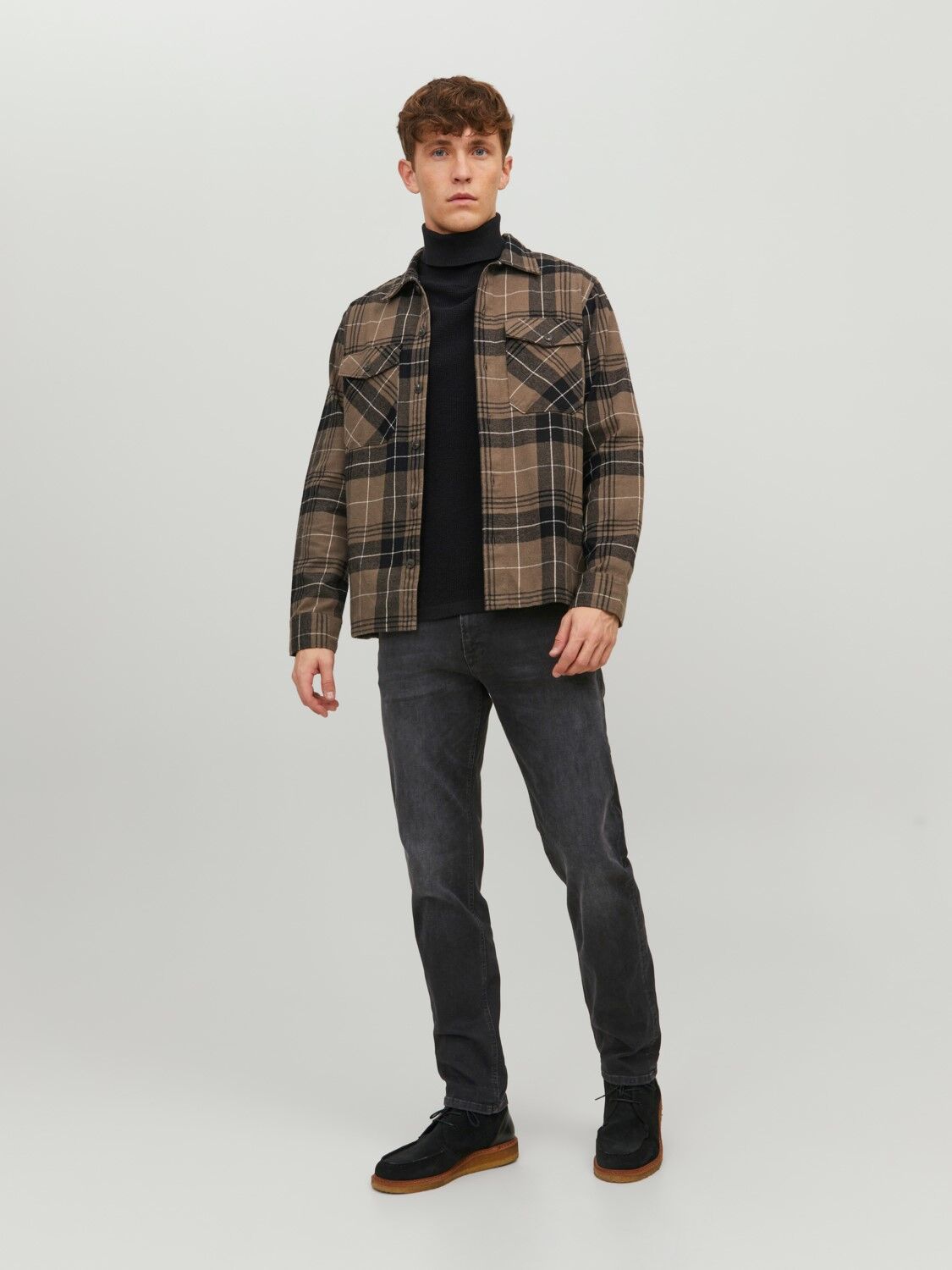 JACK & JONES Clark Original Jos regular fit, heren jeans, zwart denim