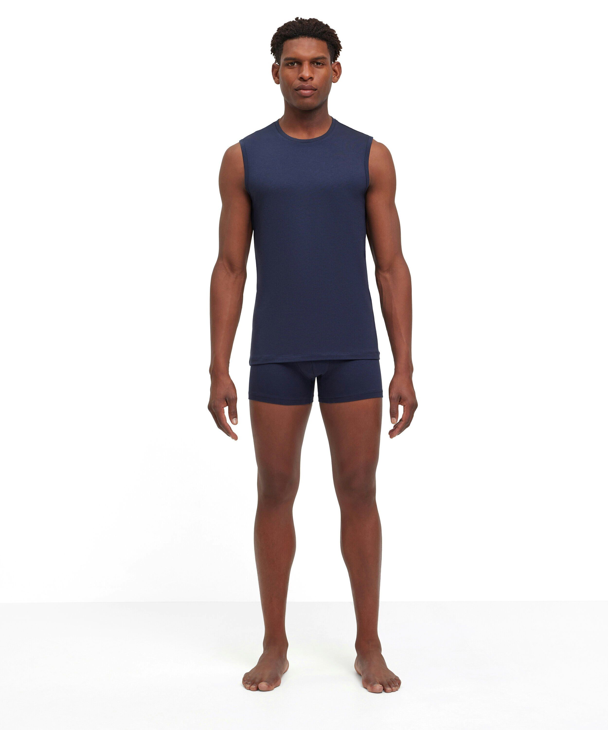 FALKE 2-pack heren top Daily Comfort, singlet, donkerblauw (midnight)