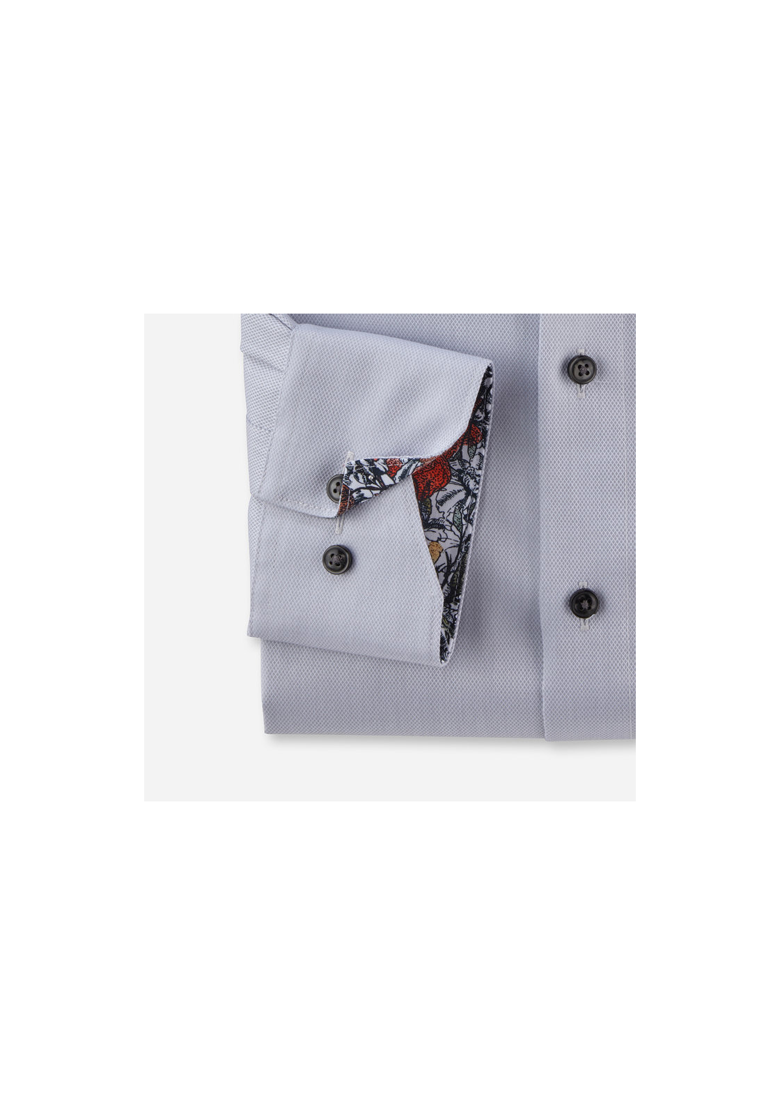 OLYMP comfort fit overhemd, structuur, zilvergrijs OLYMP comfort fit overhemd, structuur, zilvergrijs