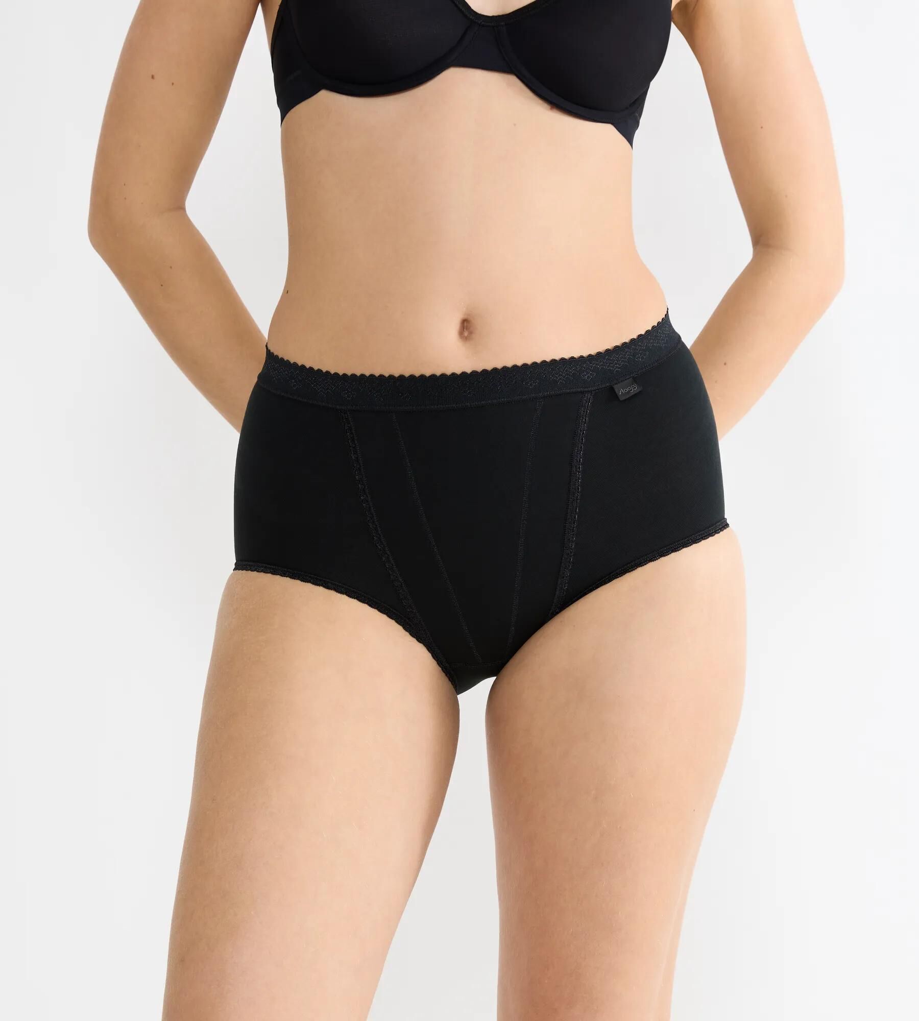 Sloggi Women Control Maxi (2-pack), dames slip, zwart