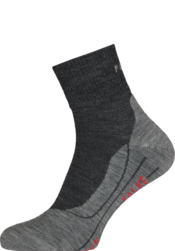 FALKE TK5 Short heren wandelsokken, antraciet grijs (asphalt melange) FALKE TK5 Short heren wandelsokken, antraciet grijs (asphalt melange)